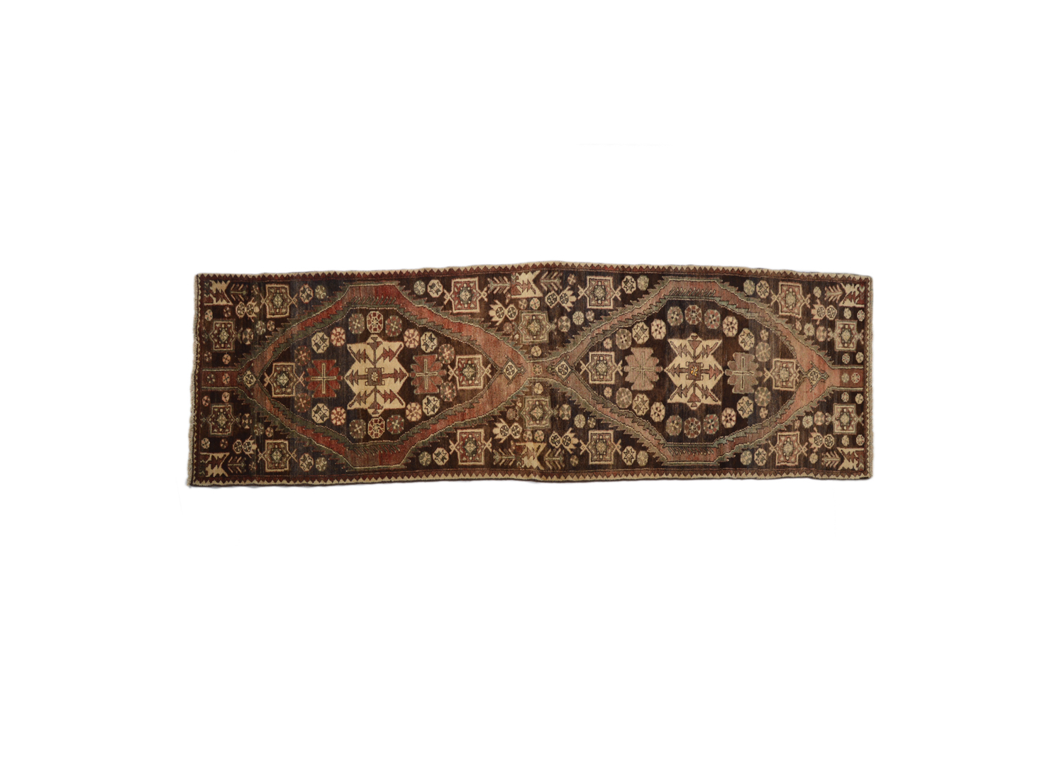 Hand-Knotted Tribal Shahsavan Carpet Runner