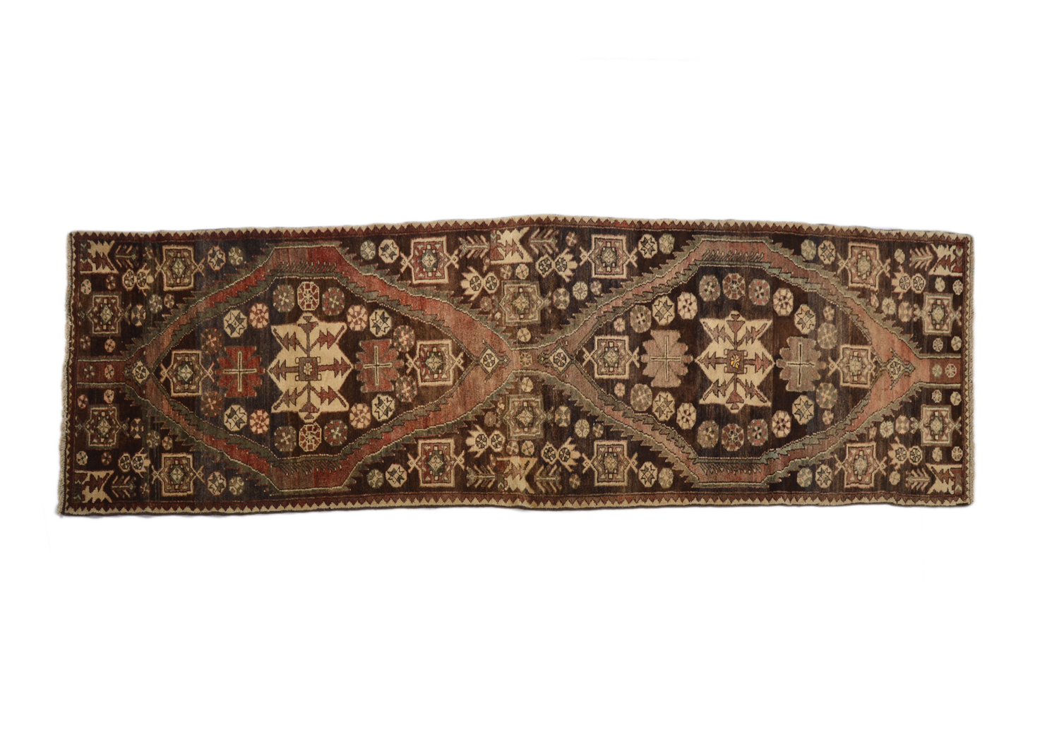 Hand-Knotted Tribal Shahsavan Carpet Runner