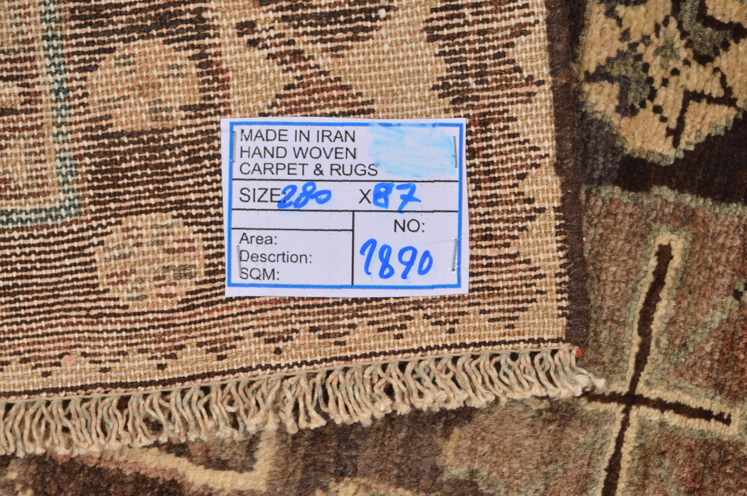 Hand-Knotted Tribal Shahsavan Carpet Runner