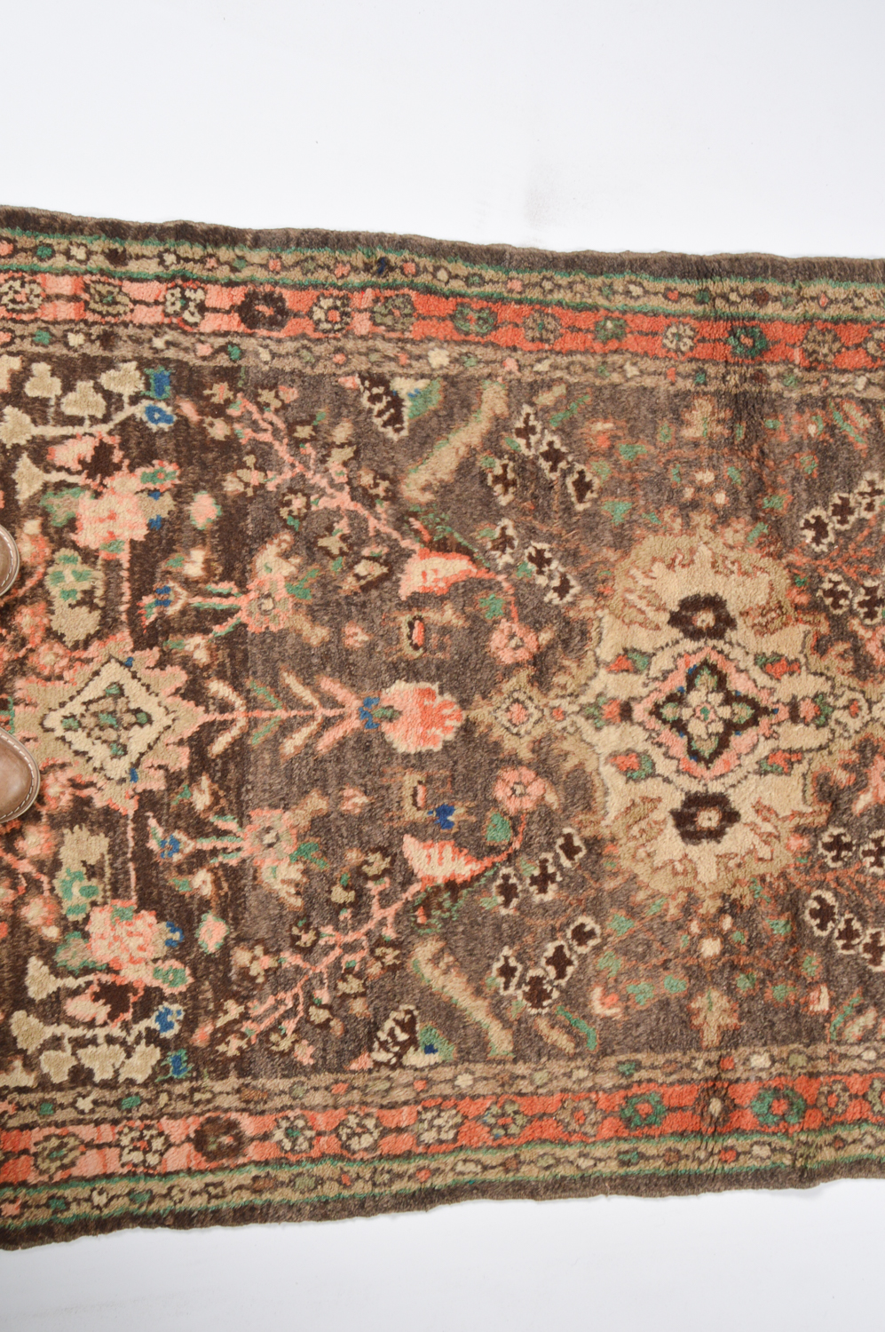 Hand-Knotted Persian Malayer Wool Carpet Runner