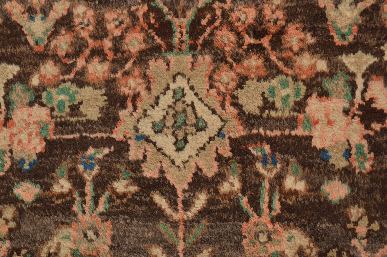 Hand-Knotted Persian Malayer Wool Carpet Runner