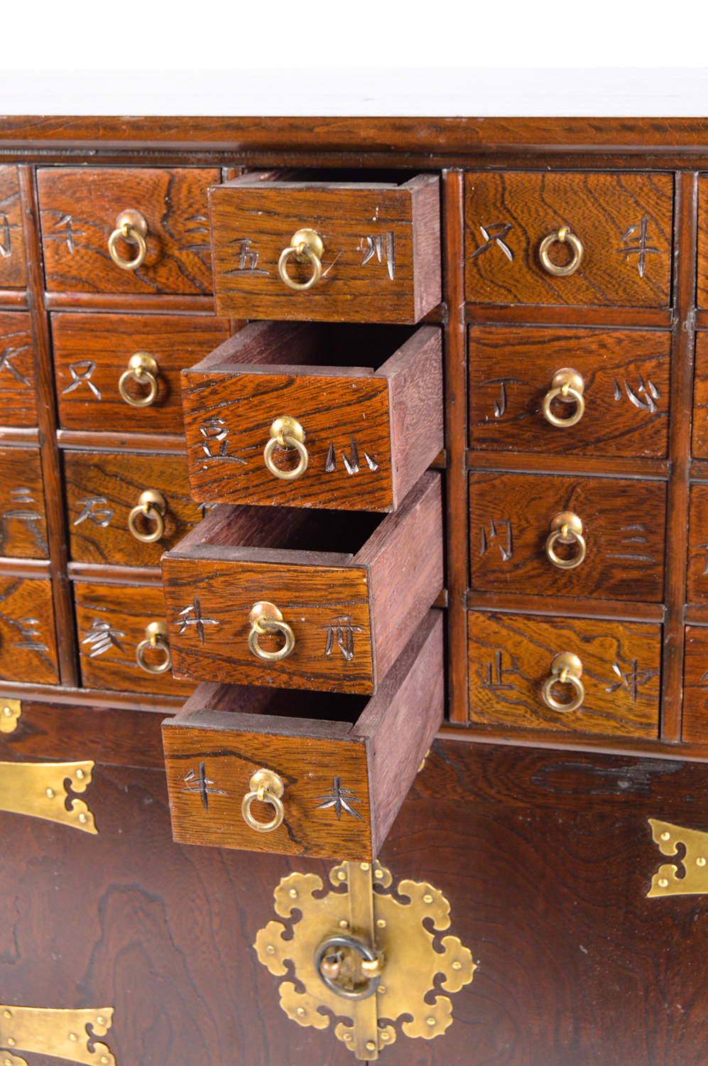 Vintage Korean Apothecary Cabinet
