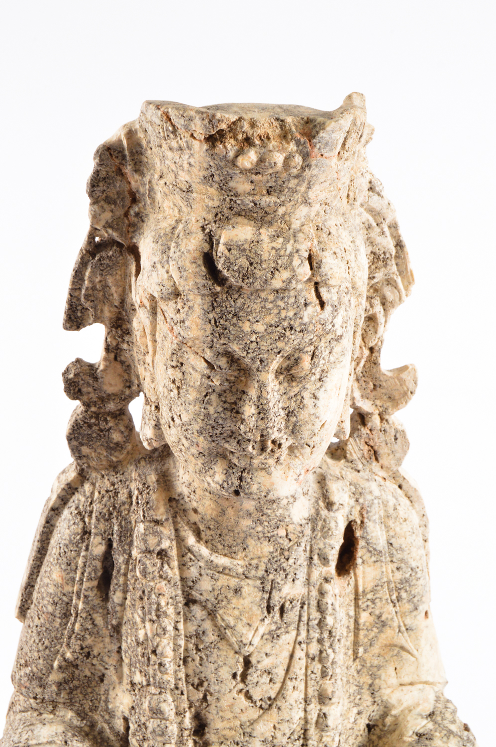 Reproduction Figure After Stone Chinese Bodhisattva Figure