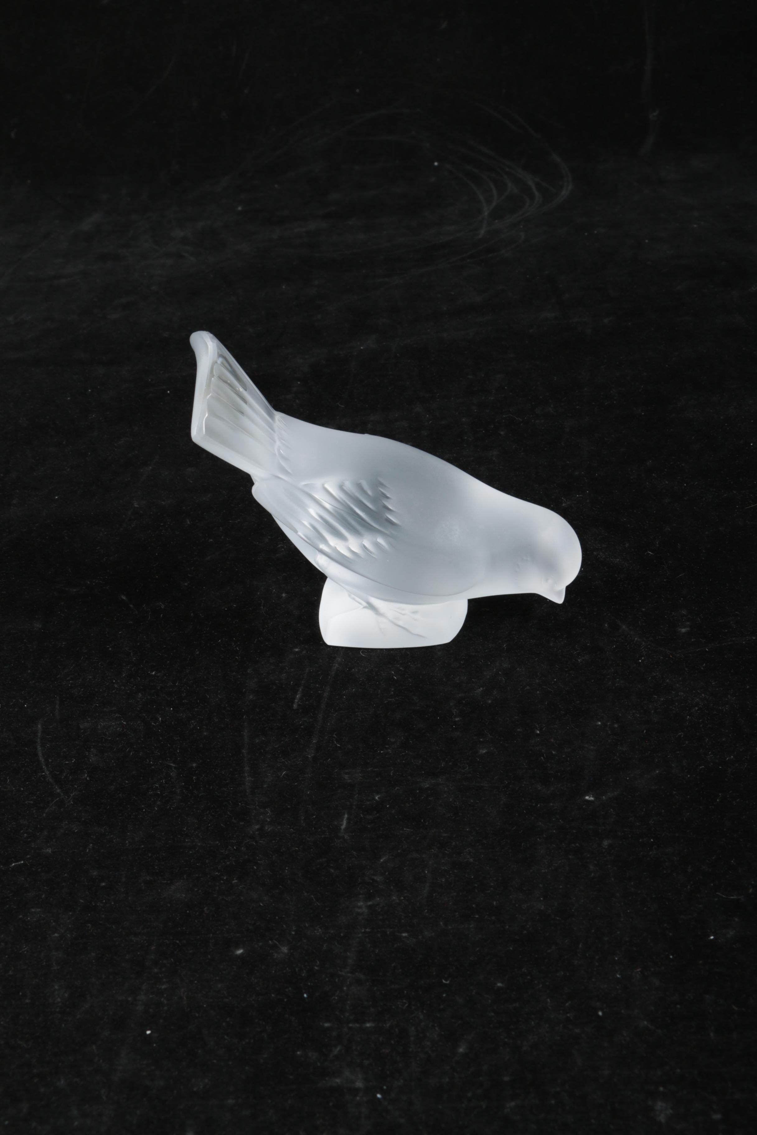 Lalique Crystal  Bird Figurine
