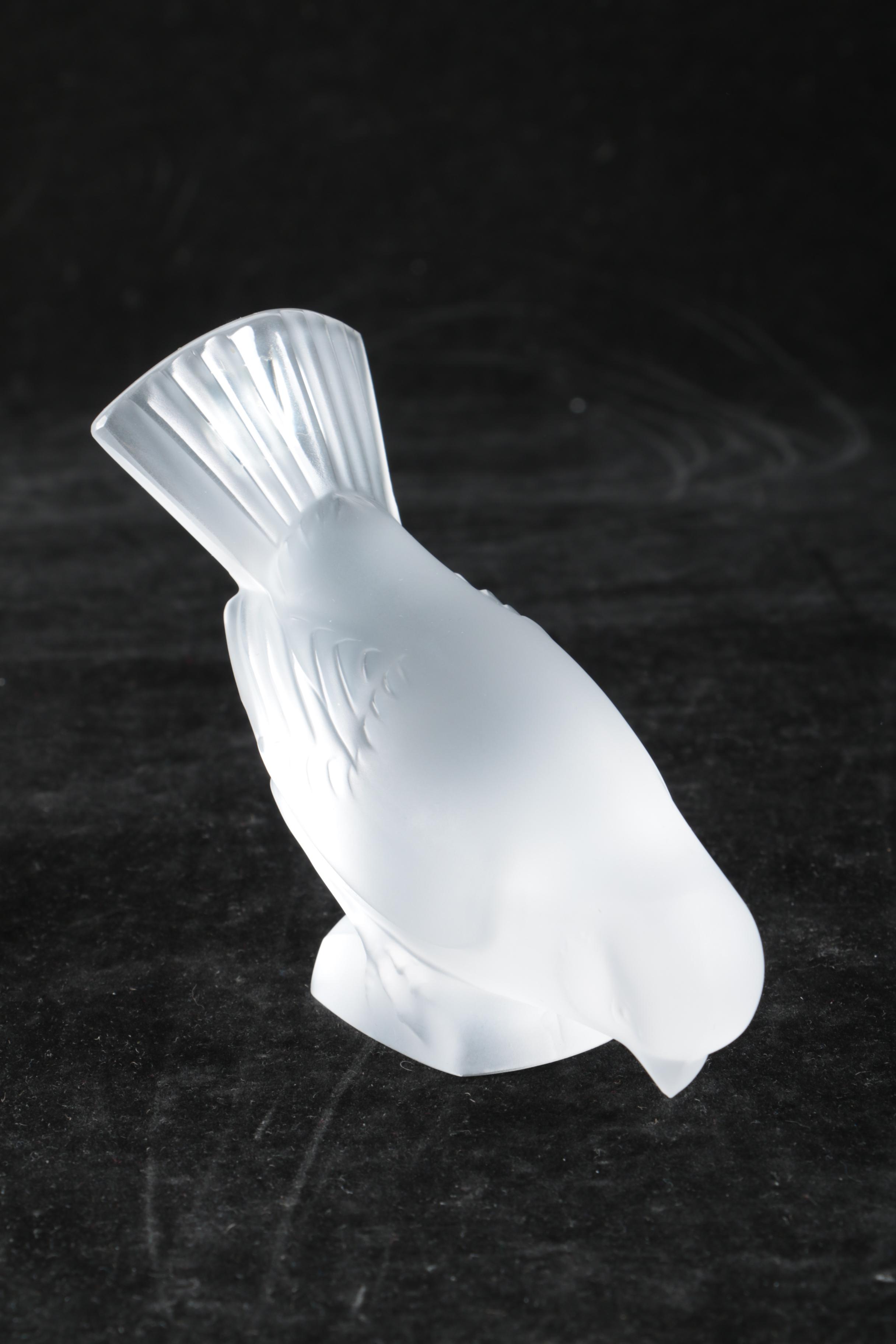 Lalique Crystal  Bird Figurine