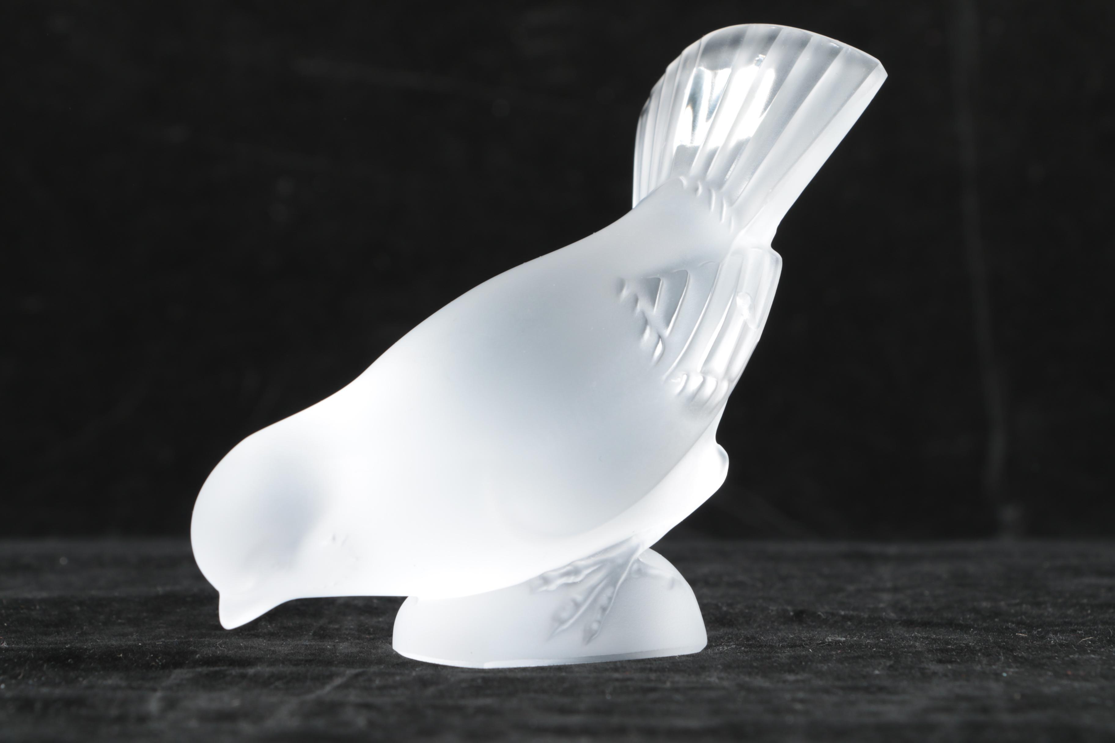 Lalique Crystal  Bird Figurine