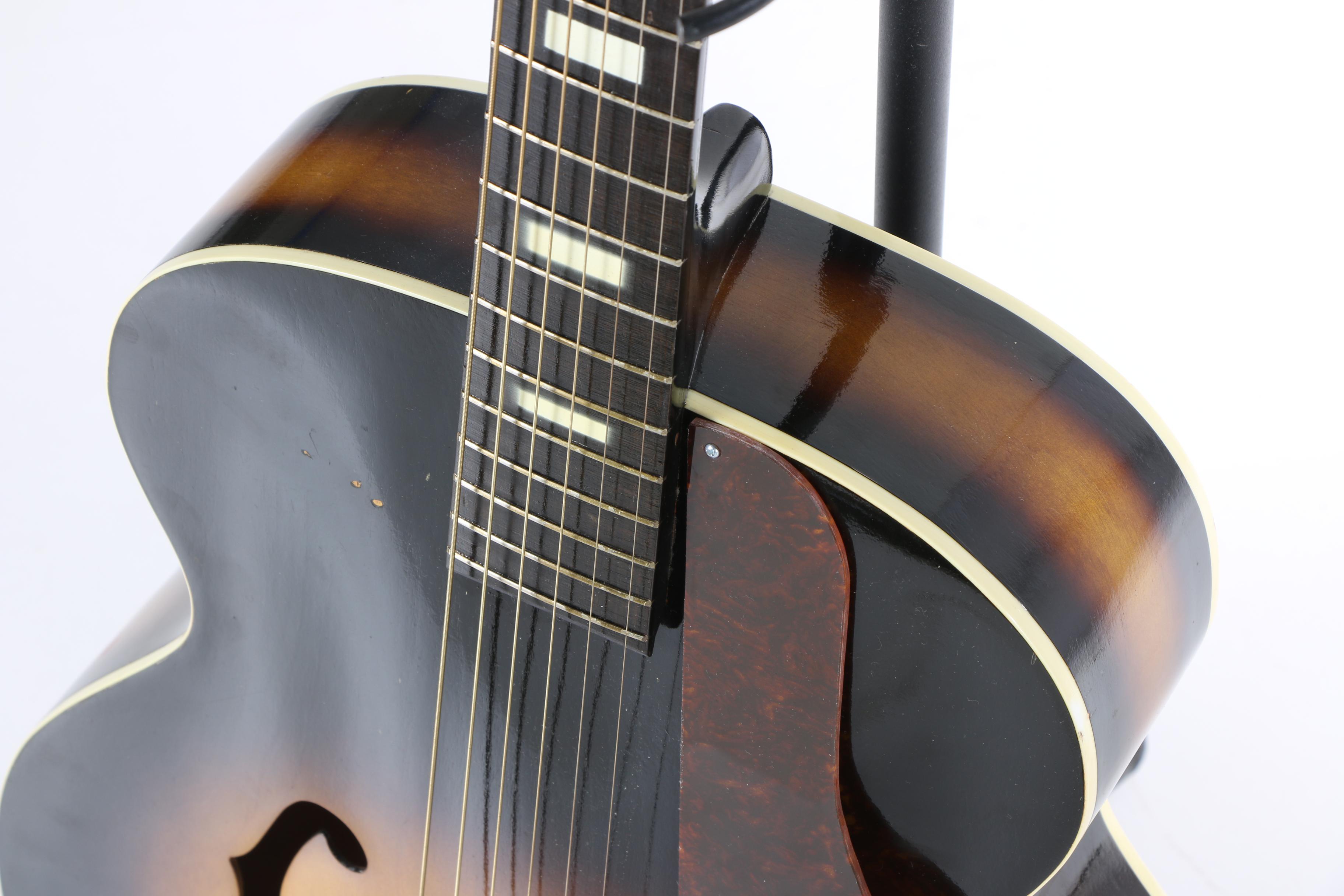 1961 Harmony Archtop Acoustic Guitar and Case