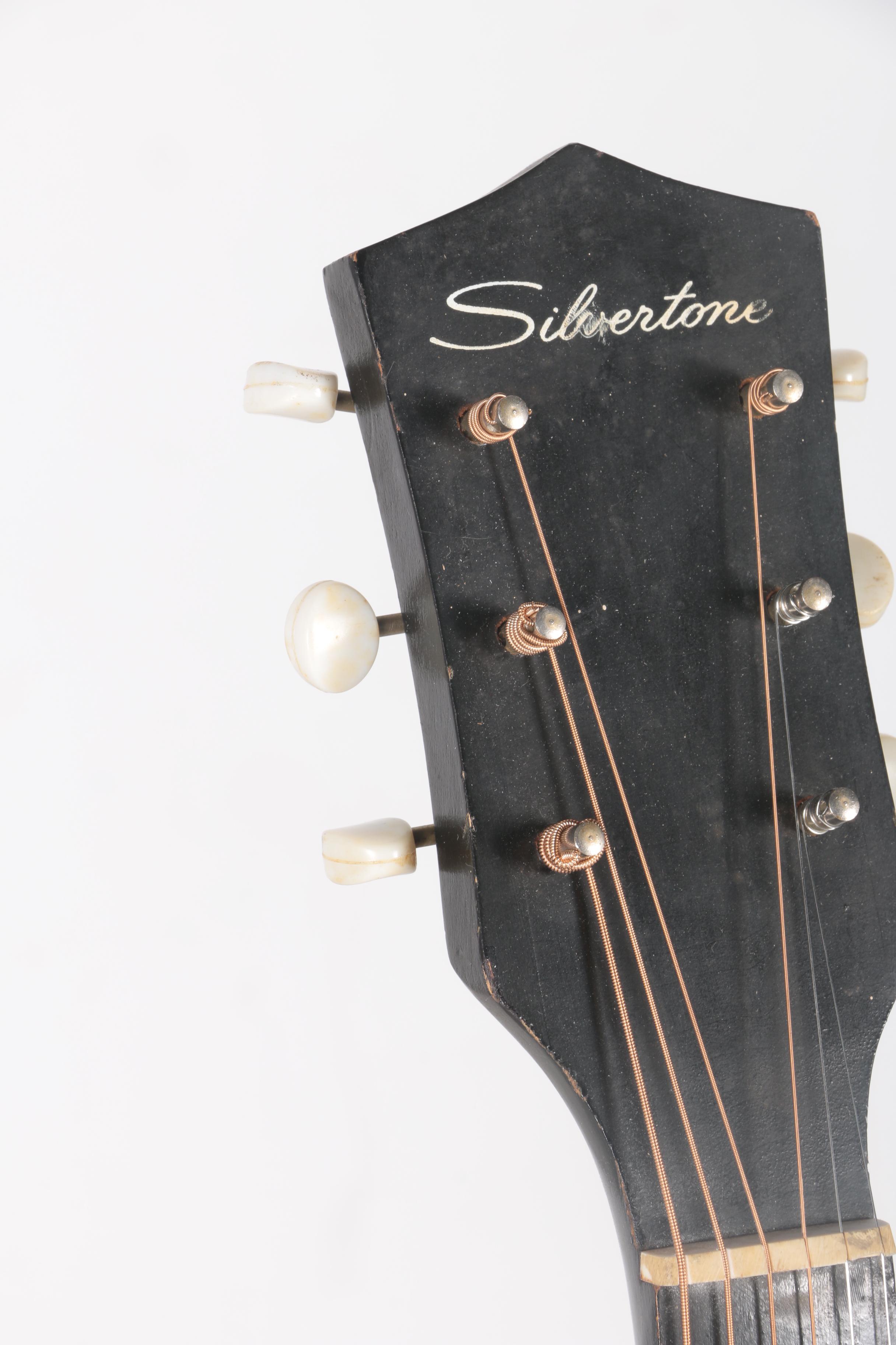 1960s Silvertone Tuxedo Archtop Guitar and Case