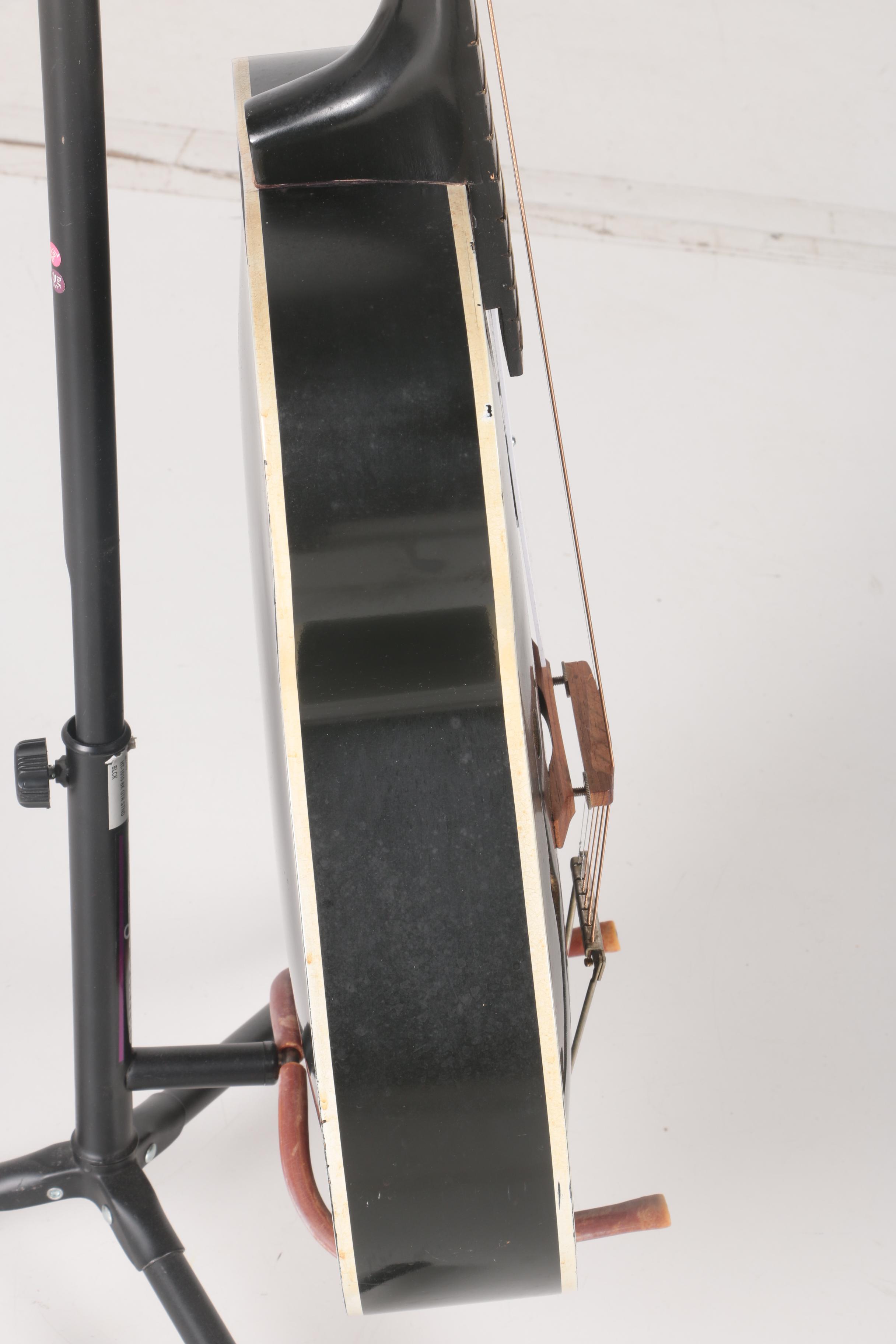 1960s Silvertone Tuxedo Archtop Guitar and Case