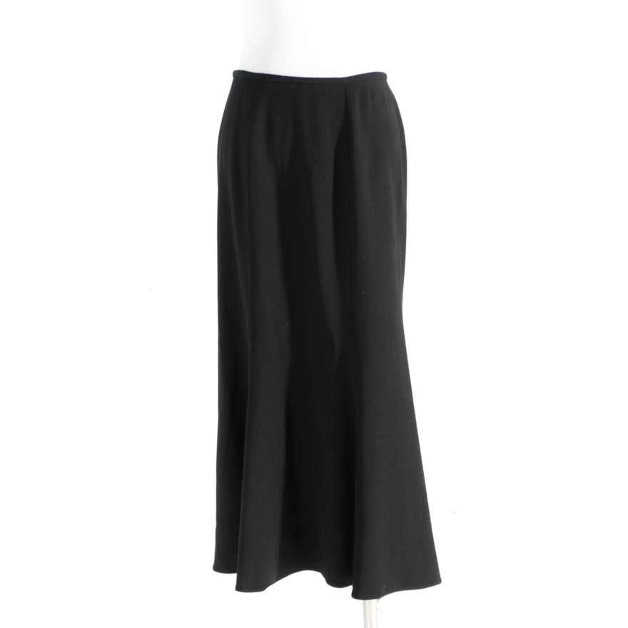 Girgio Armani Black Wool Blend Skirt