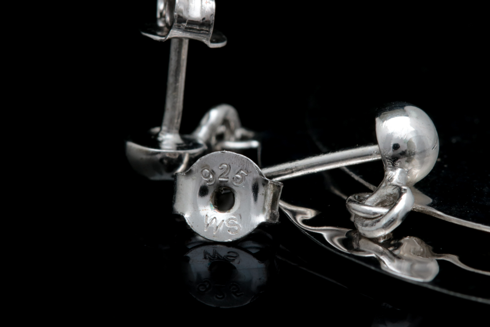 Sterling Silver Hammered Circle Dangle Earrings