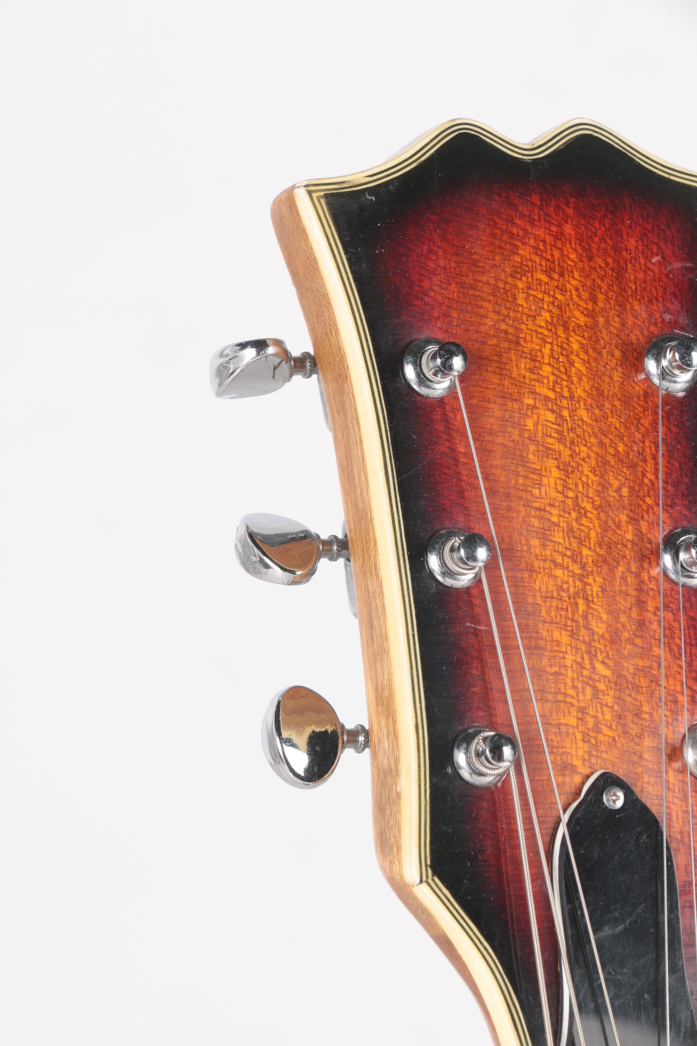 1960s Atlas Semi-Hollow Body Electric Guitar and Case