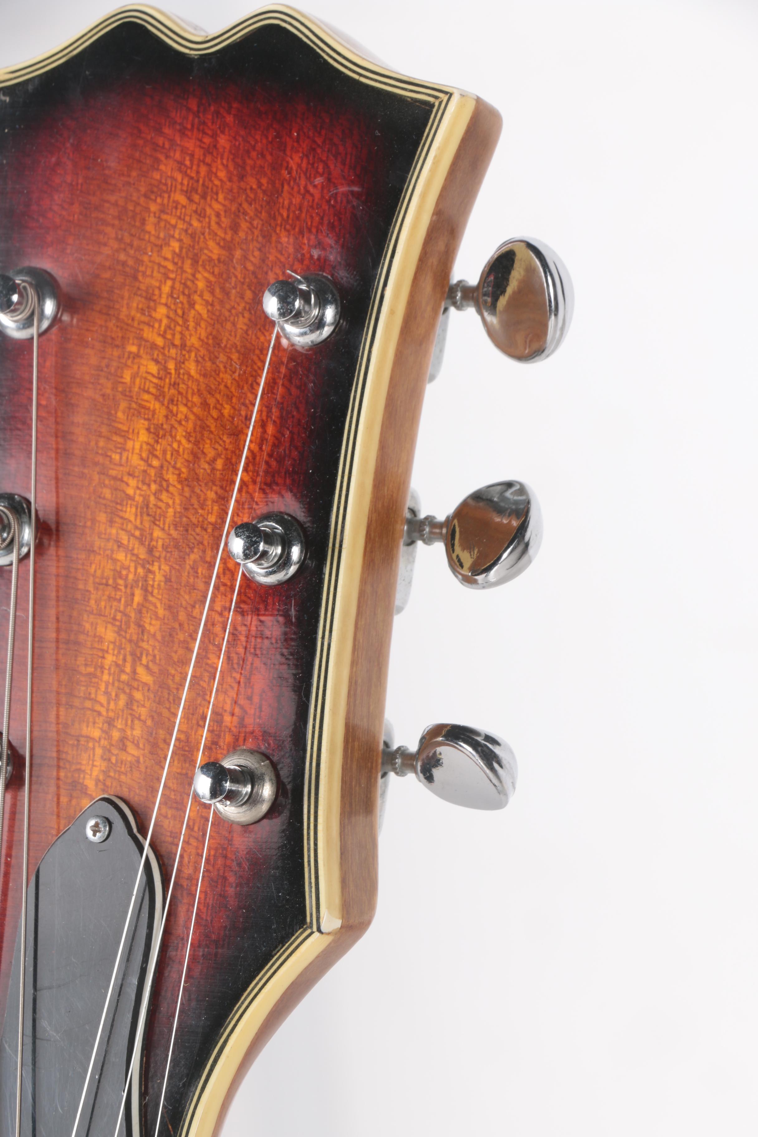 1960s Atlas Semi-Hollow Body Electric Guitar and Case