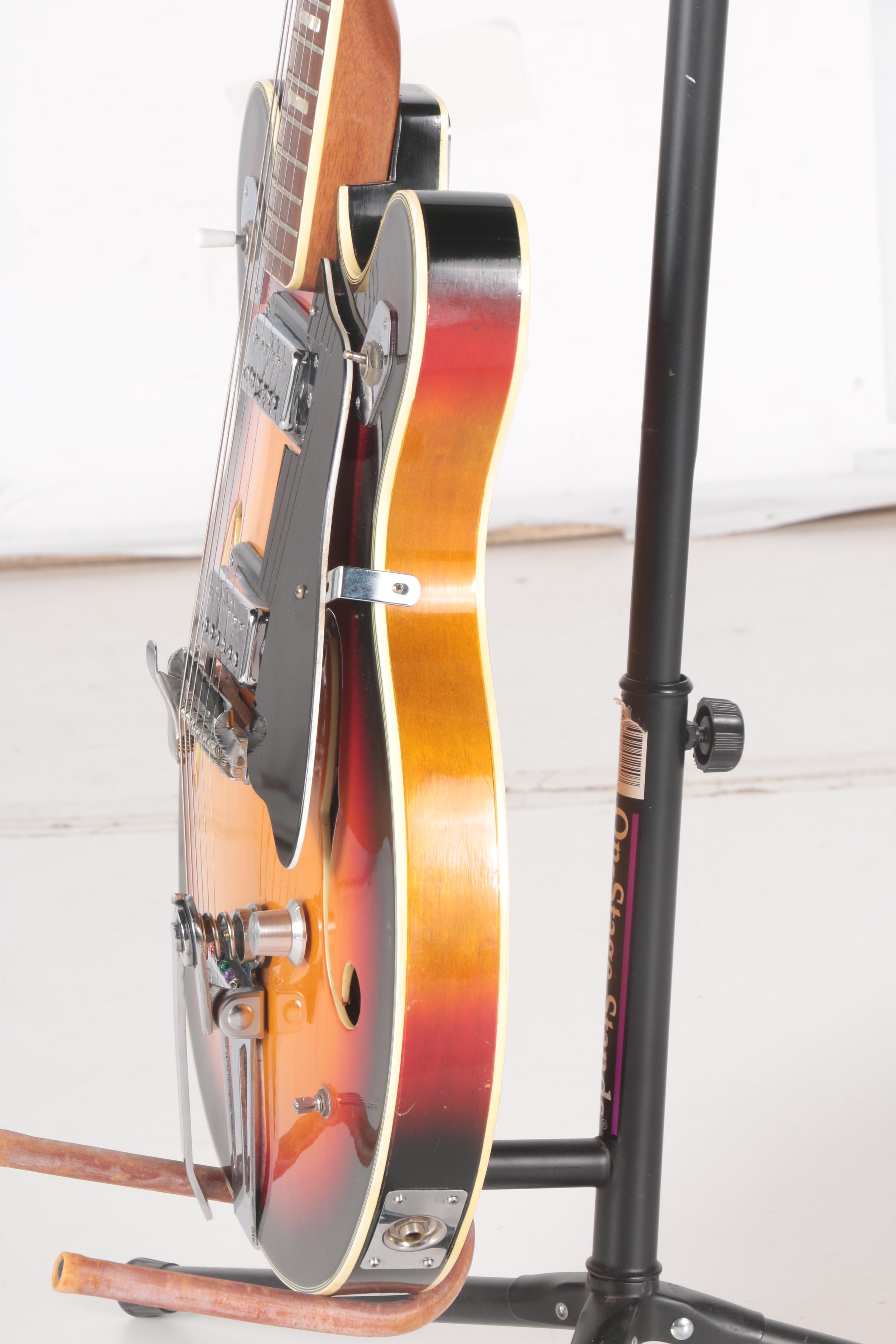 1960s Atlas Semi-Hollow Body Electric Guitar and Case