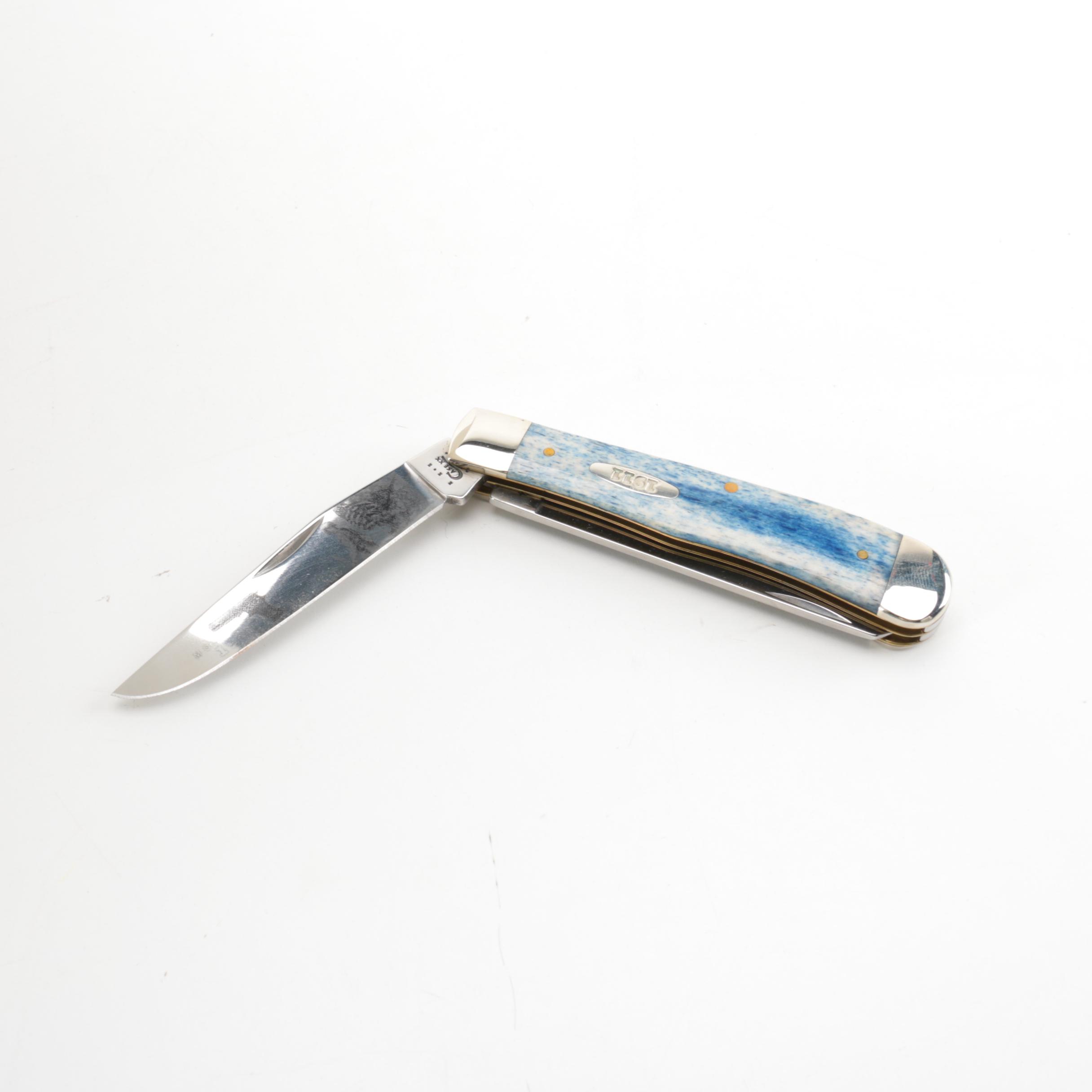 Case XX Colt 100th Anniversary Blue Pocketknife