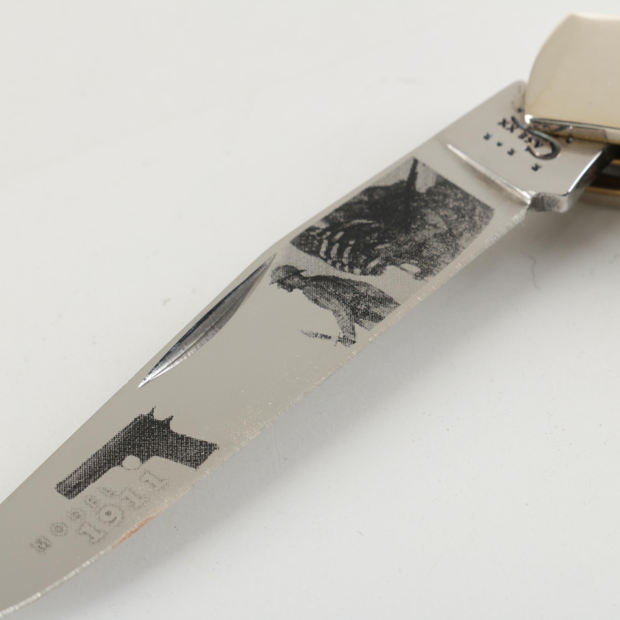 Case XX Colt 100th Anniversary Blue Pocketknife