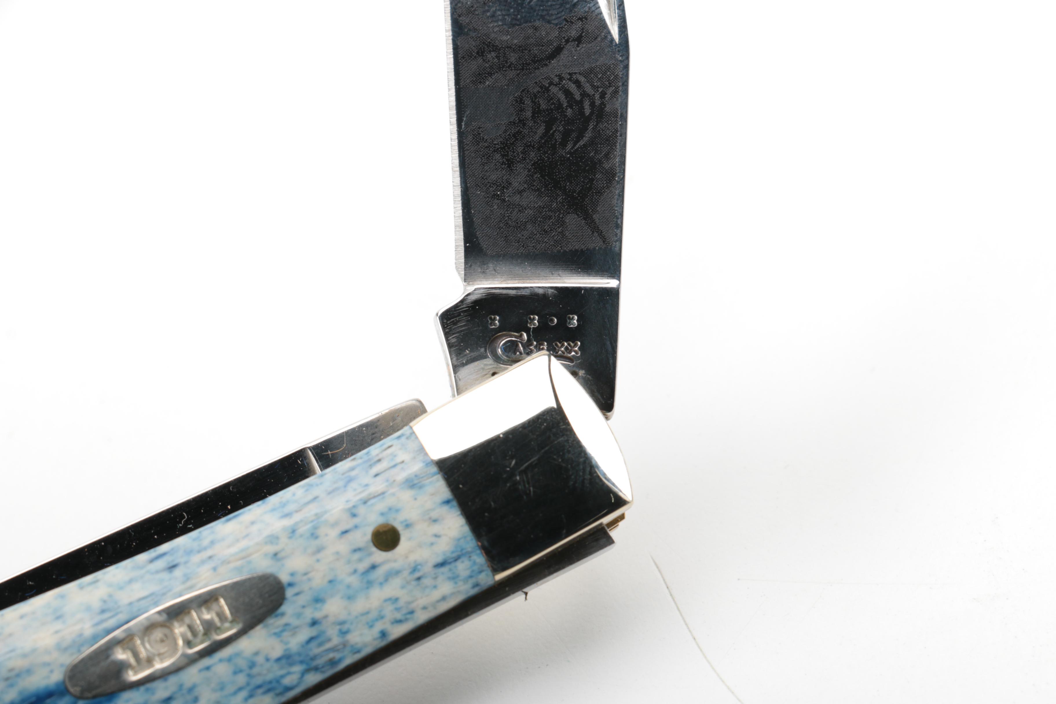 Case XX Colt 100th Anniversary Blue Pocketknife