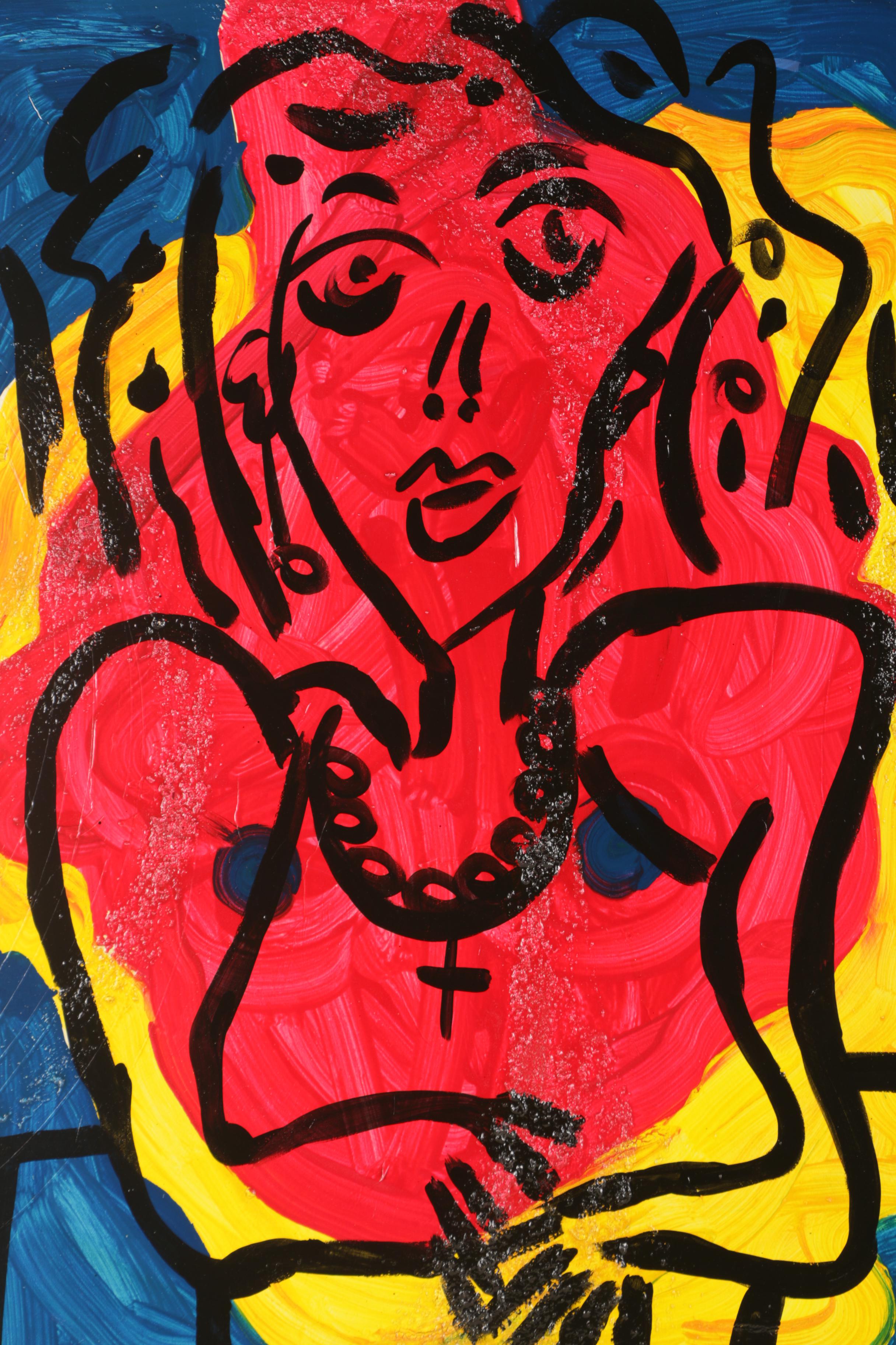 Peter Keil Acrylic Painting on Canvas of Figure