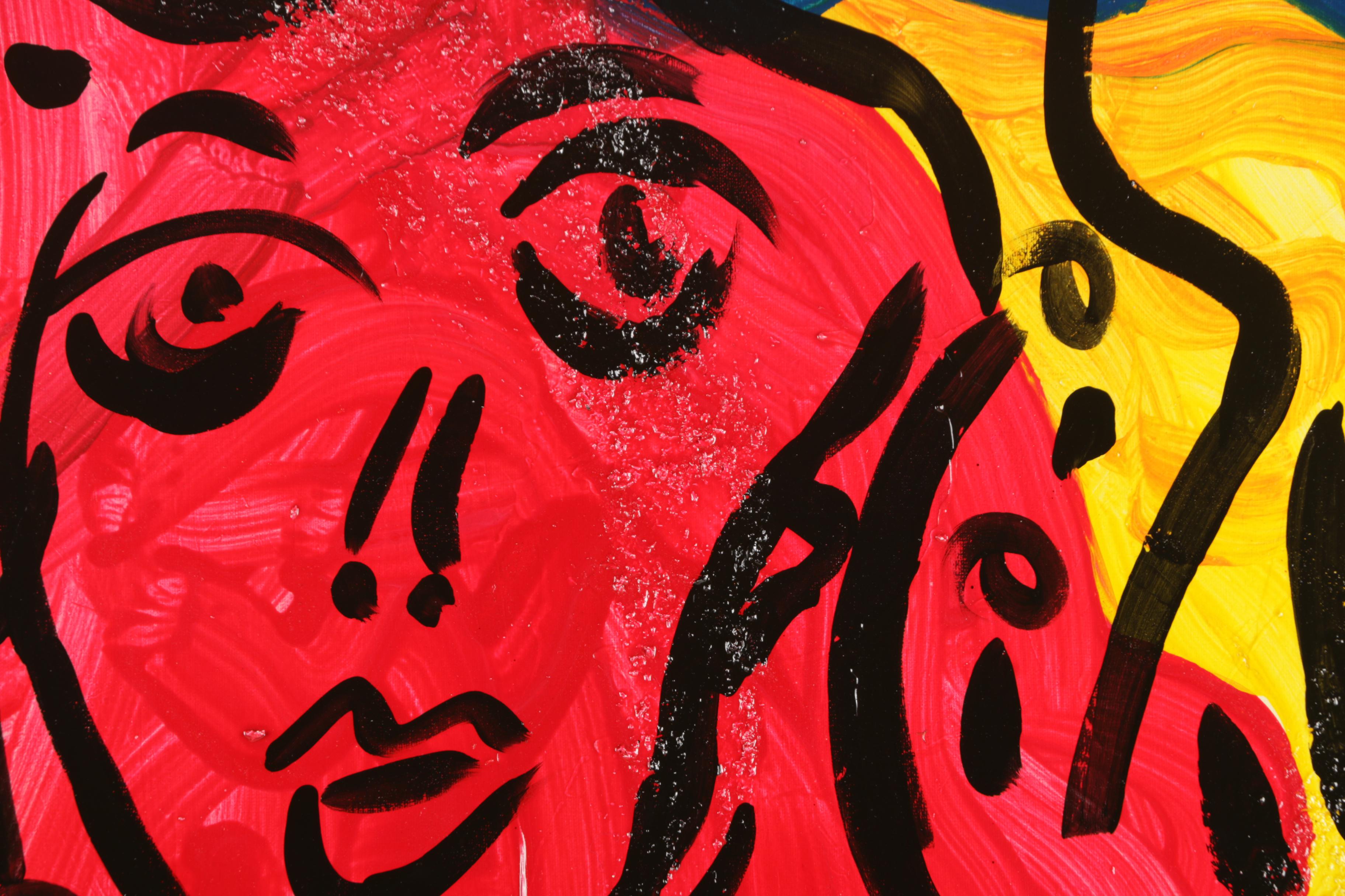 Peter Keil Acrylic Painting on Canvas of Figure