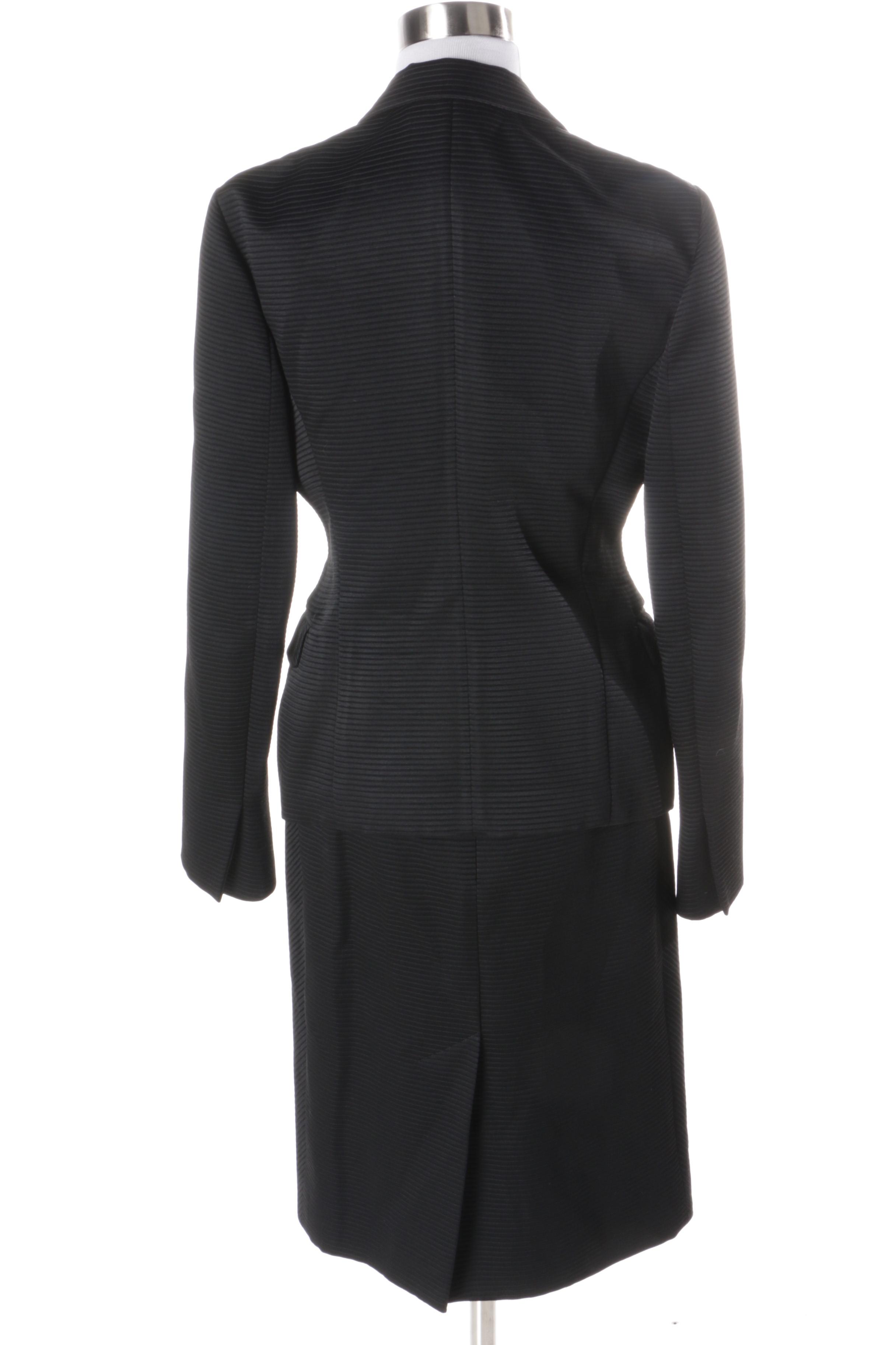 Prada Black Skirt Suit