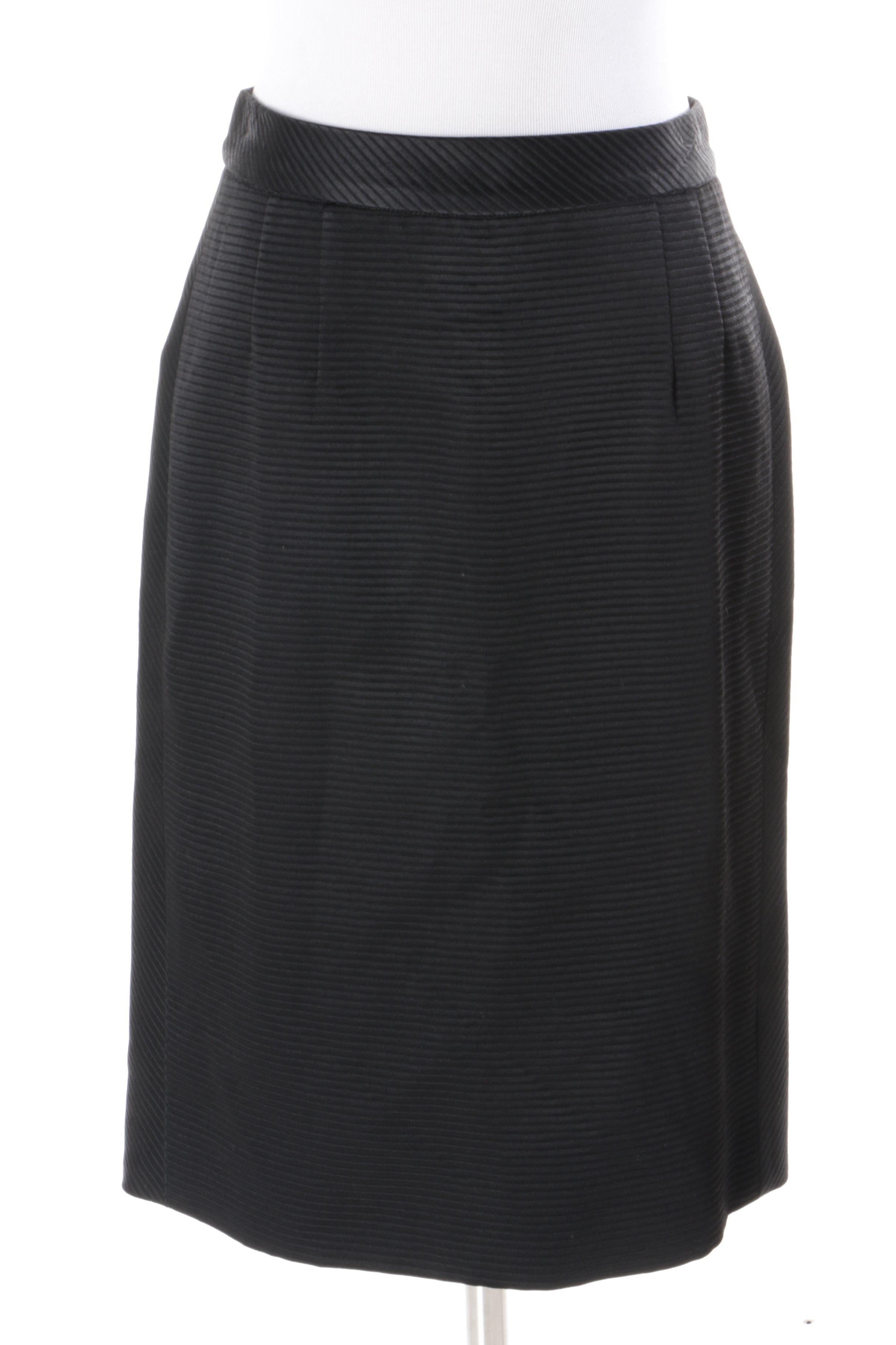 Prada Black Skirt Suit
