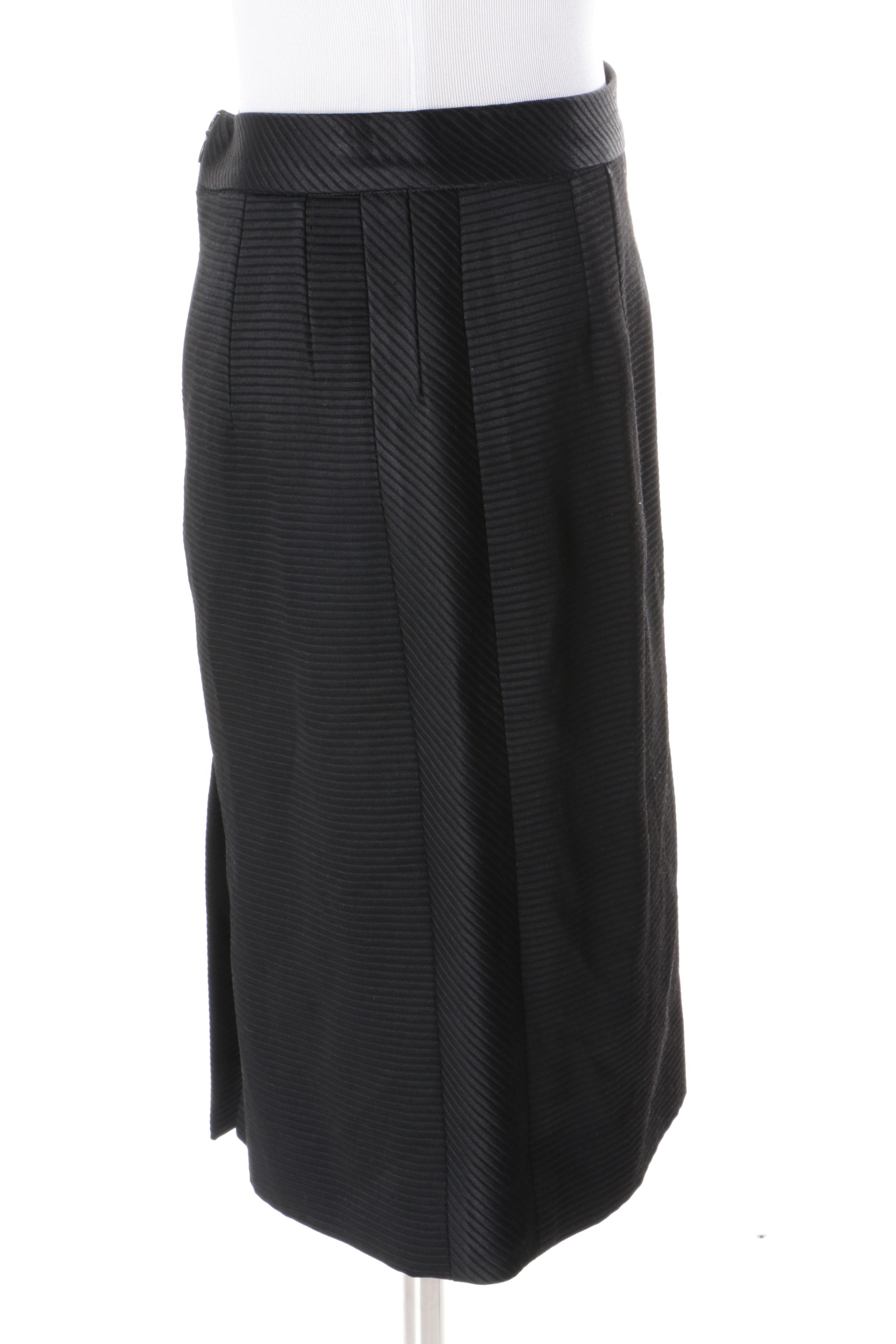 Prada Black Skirt Suit