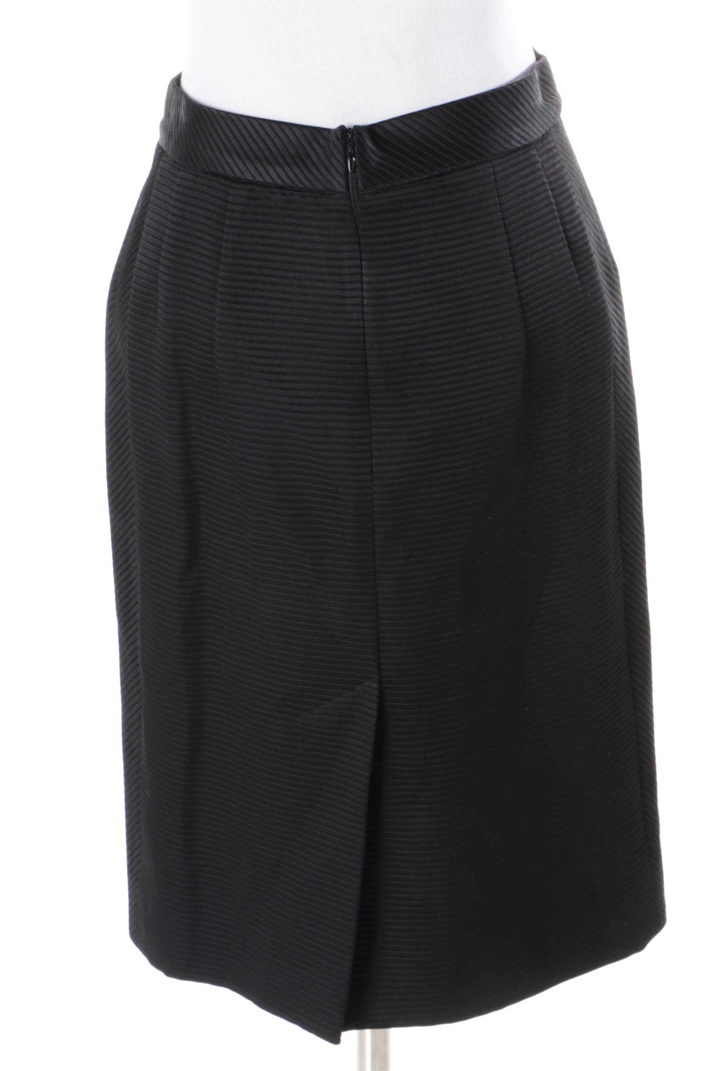 Prada Black Skirt Suit