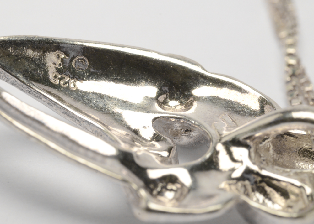 Sterling Silver Sashed Cross and Loving Family Pendant Necklaces