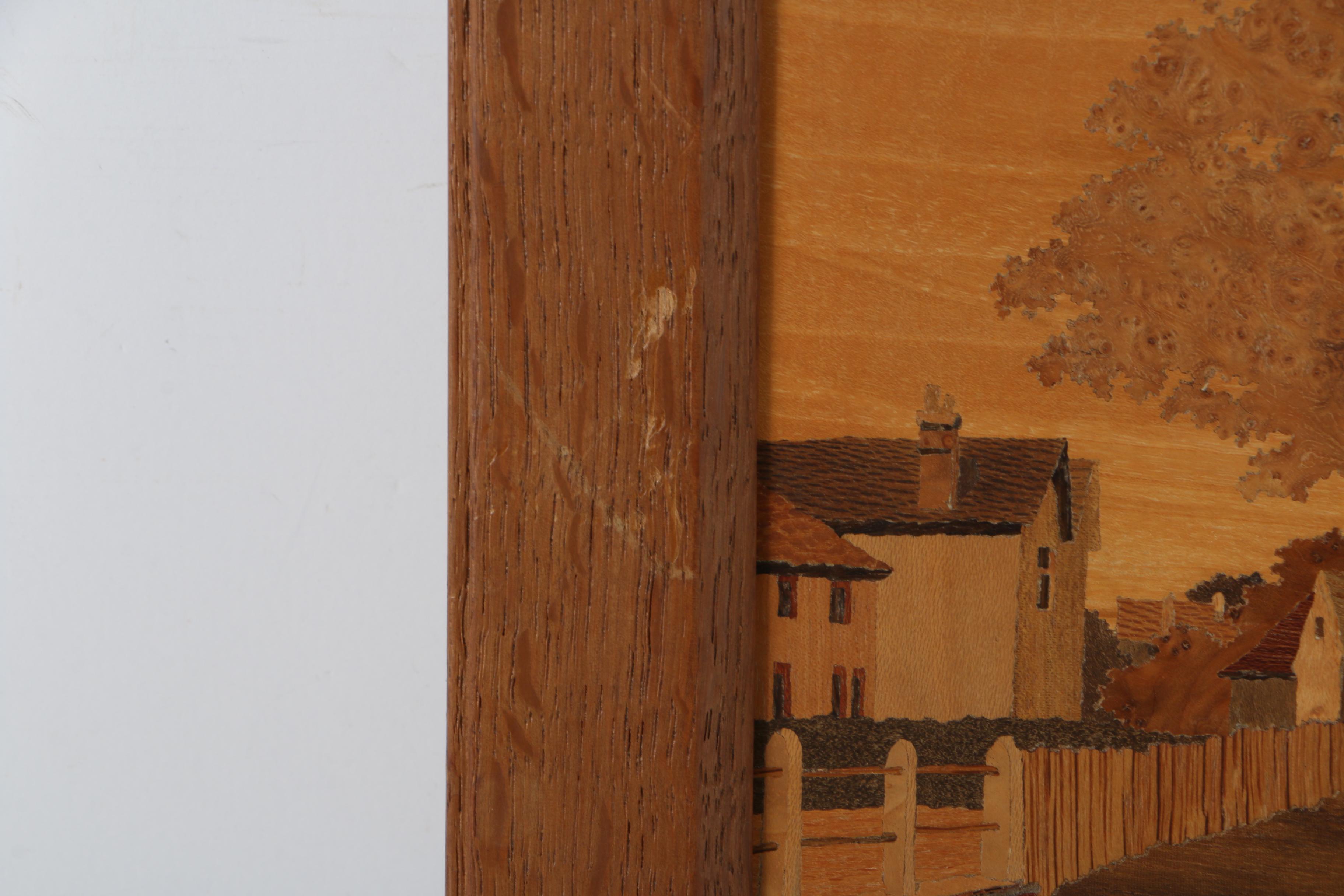 Charles Spindler Marquetry Panels of European Genre Scenes