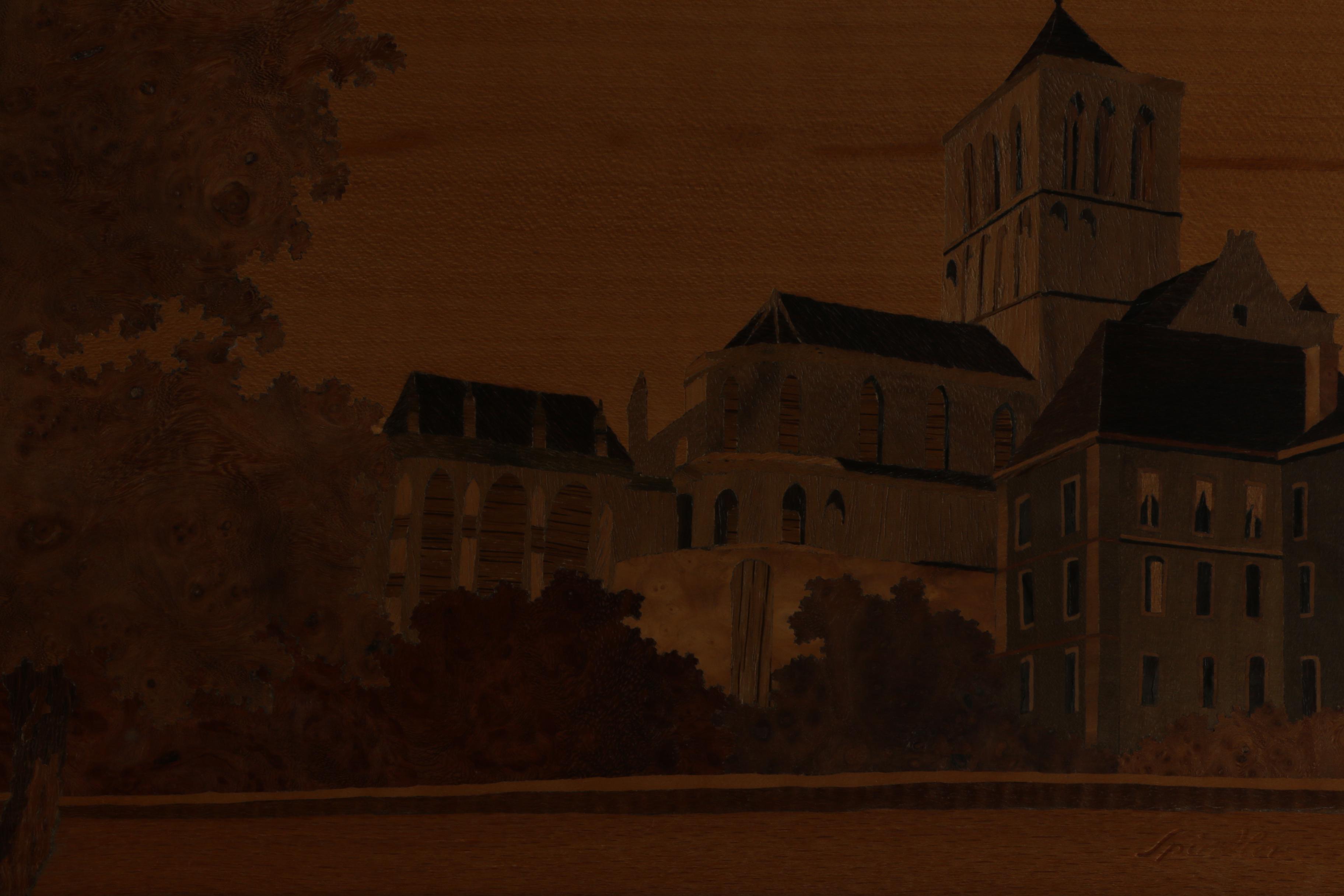 Charles Spindler Marquetry Panels of European Genre Scenes