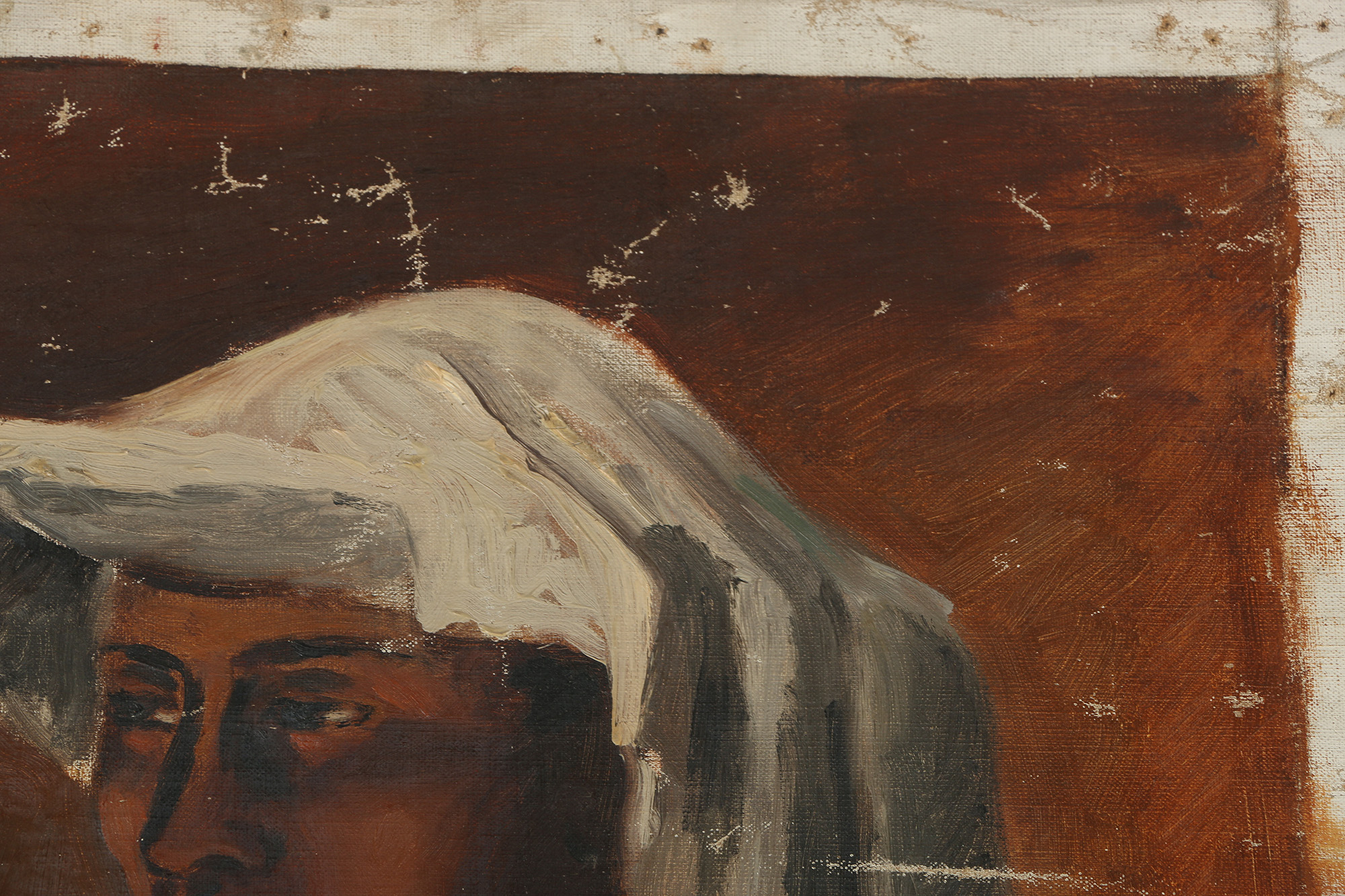 Oil Painting on Canvas of a Woman's Portrait