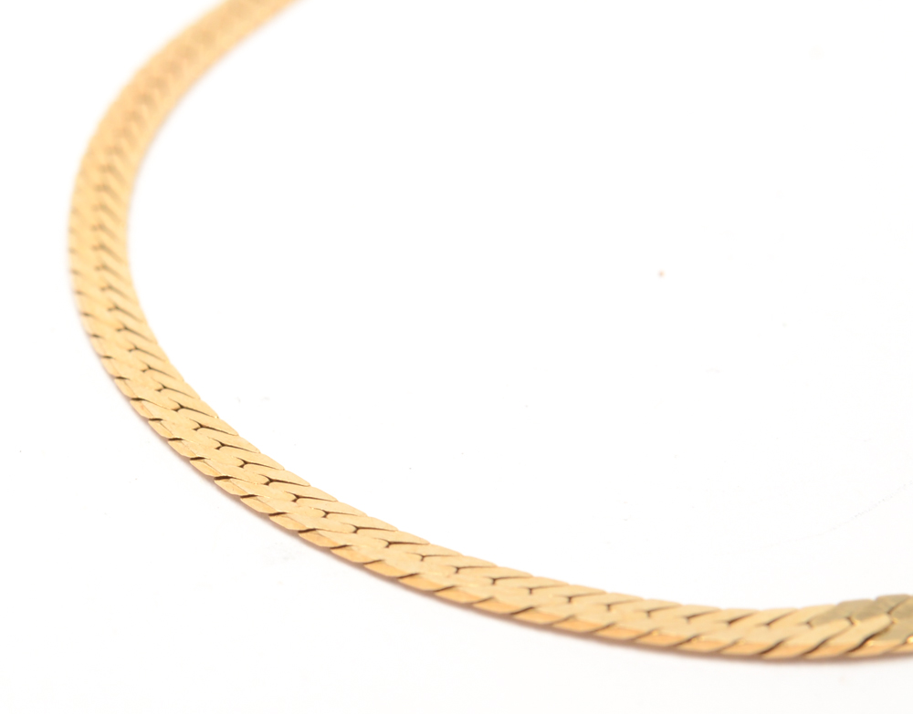 14K Yellow Gold Bracelet and Open Heart Jewelry