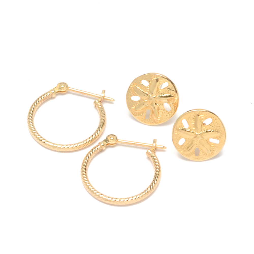14K Yellow Gold Earrings