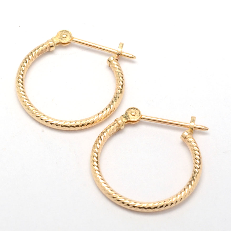 14K Yellow Gold Earrings