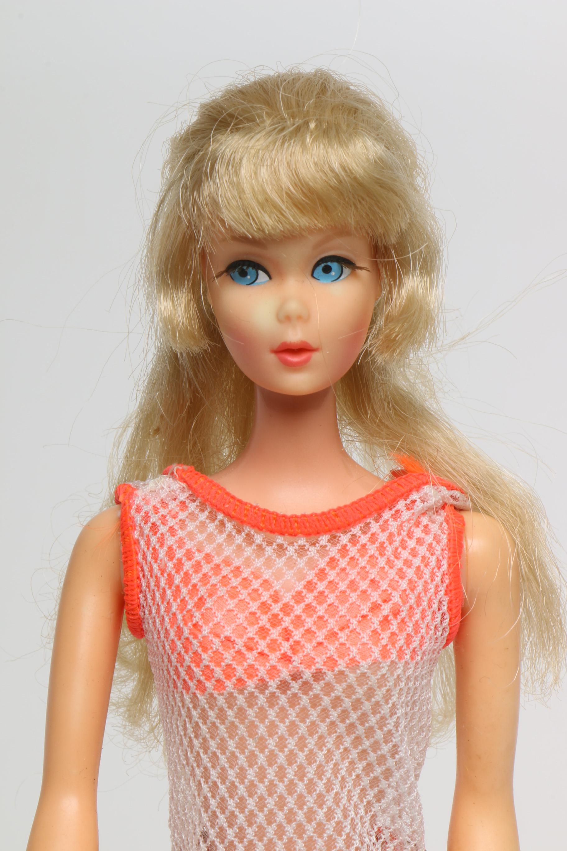 1960s Mattel "Midge" and "PJ" Dolls with Carrying Case