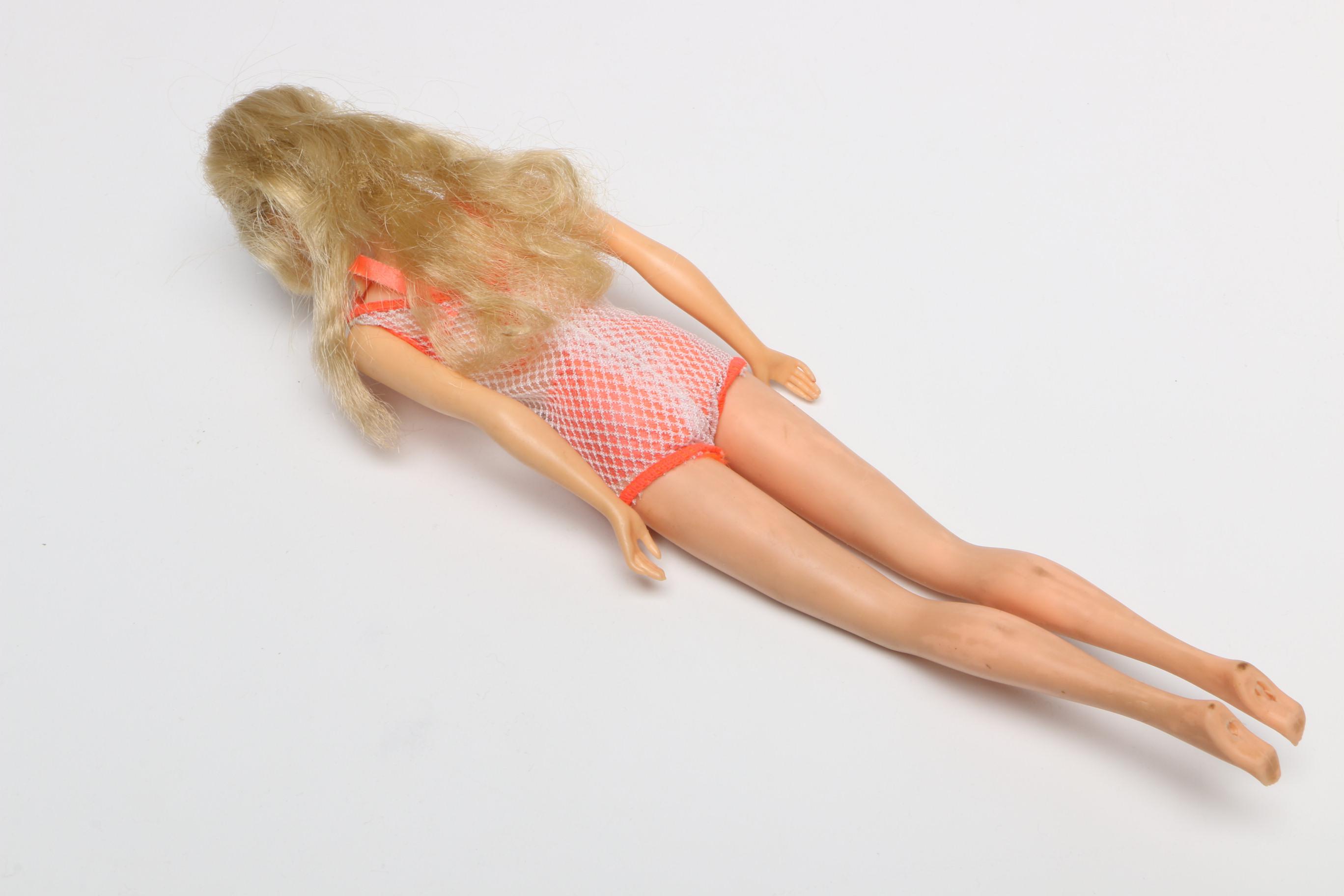 1960s Mattel "Midge" and "PJ" Dolls with Carrying Case