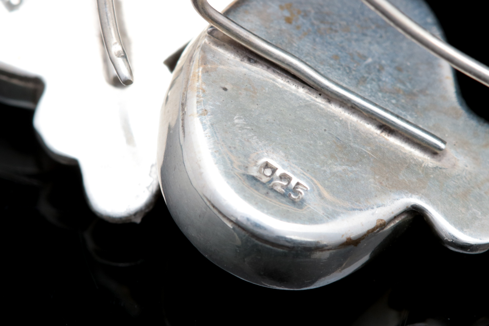 Sterling Silver and Hematite Earrings