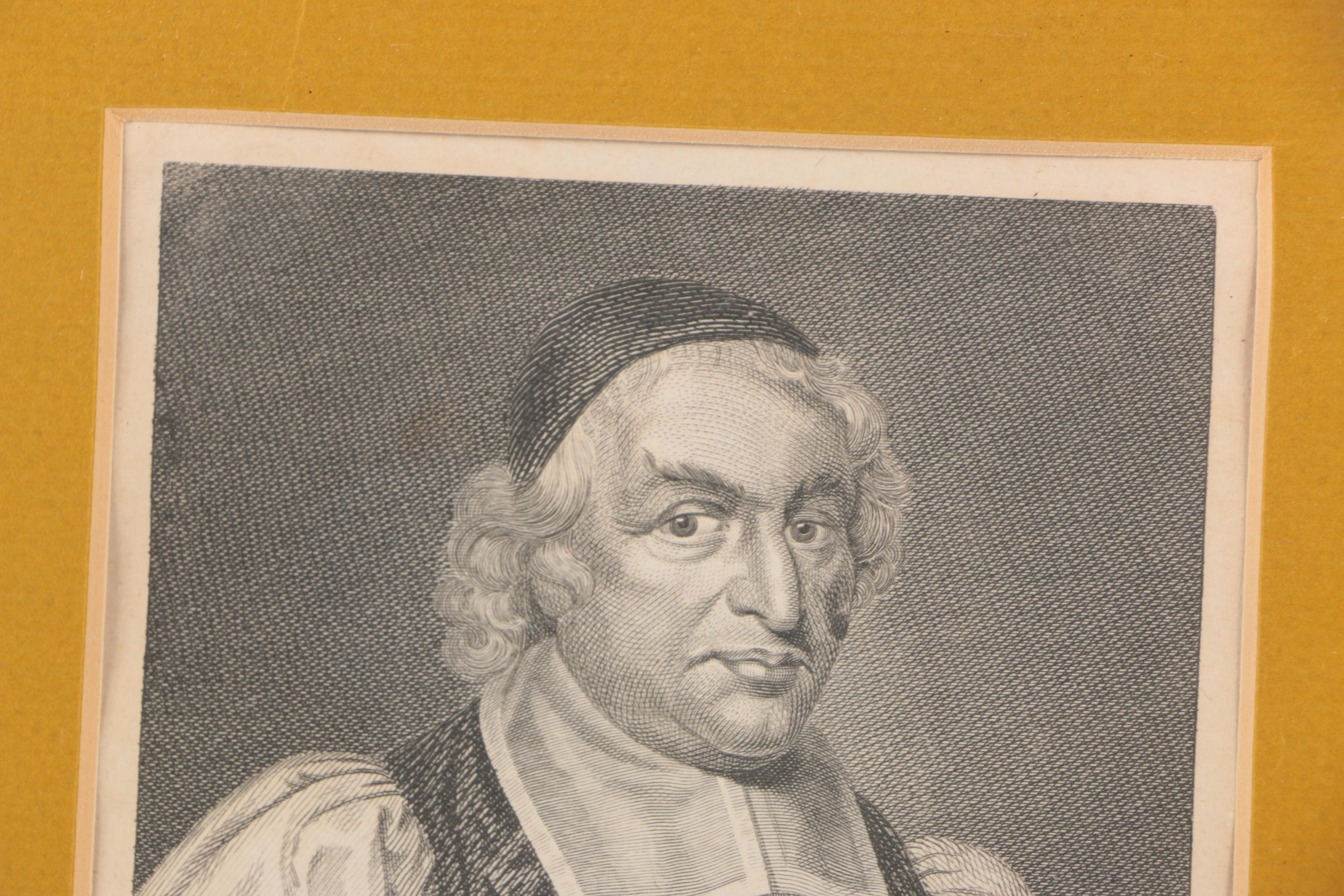 Thomas Trotter Engraving on Paper of Dr. Peter Mews, Bishop of Winchester