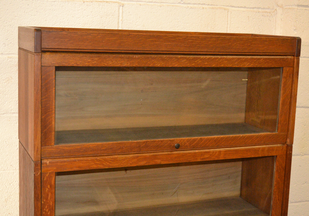 Antique Sectional Oak Bookcases by Lundstrom