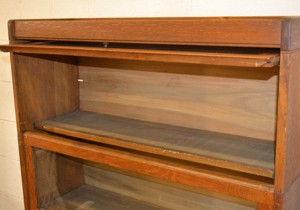 Antique Sectional Oak Bookcases by Lundstrom