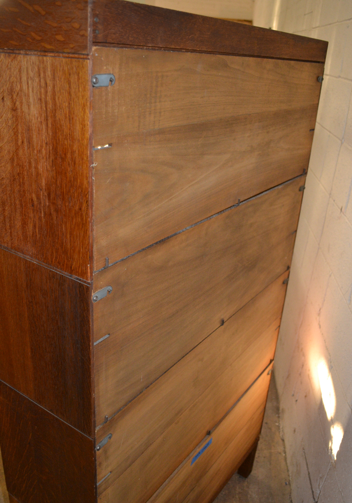 Antique Sectional Oak Bookcases by Lundstrom