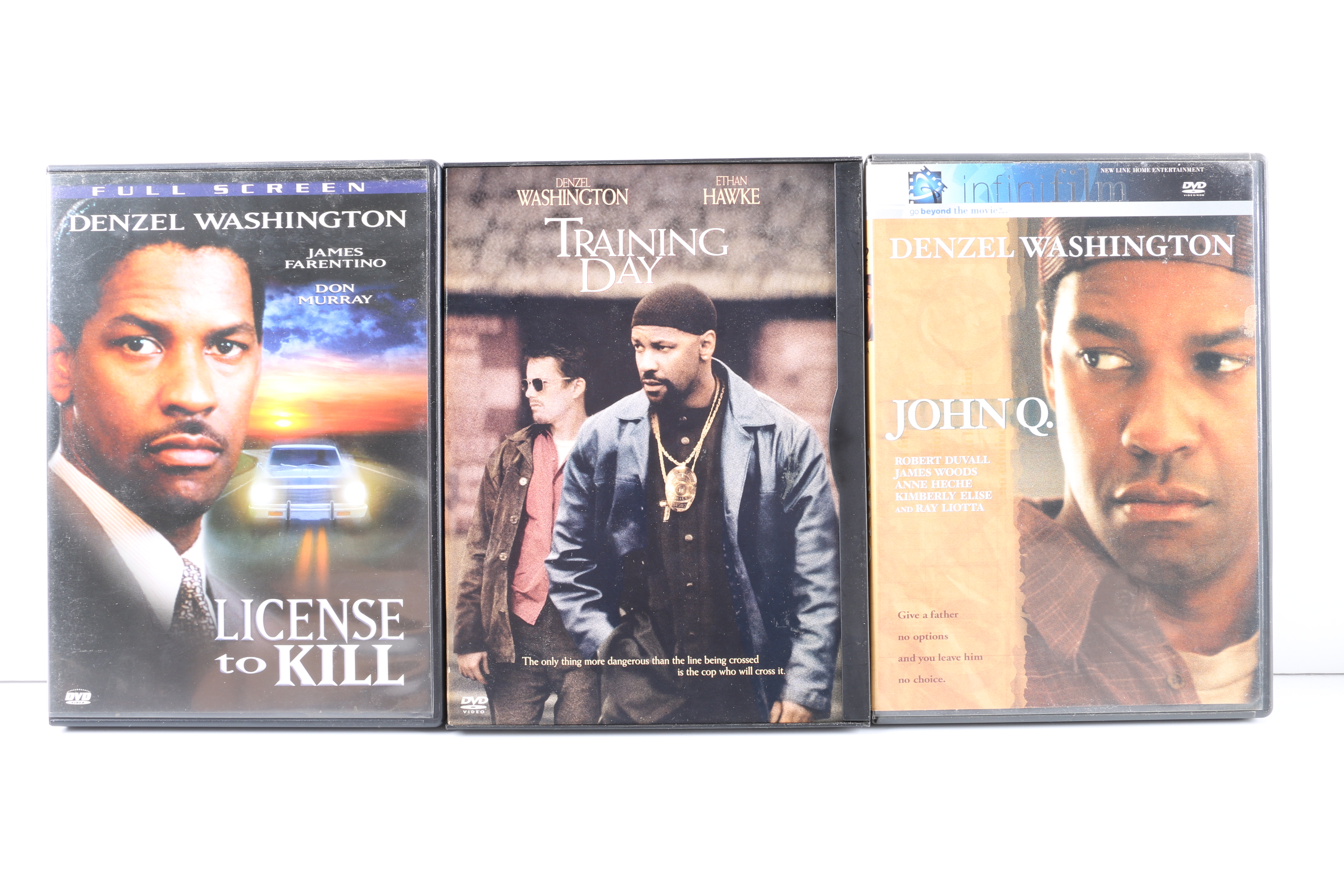 Denzel Washington Feature Films DVD Collection Including "Training Day"