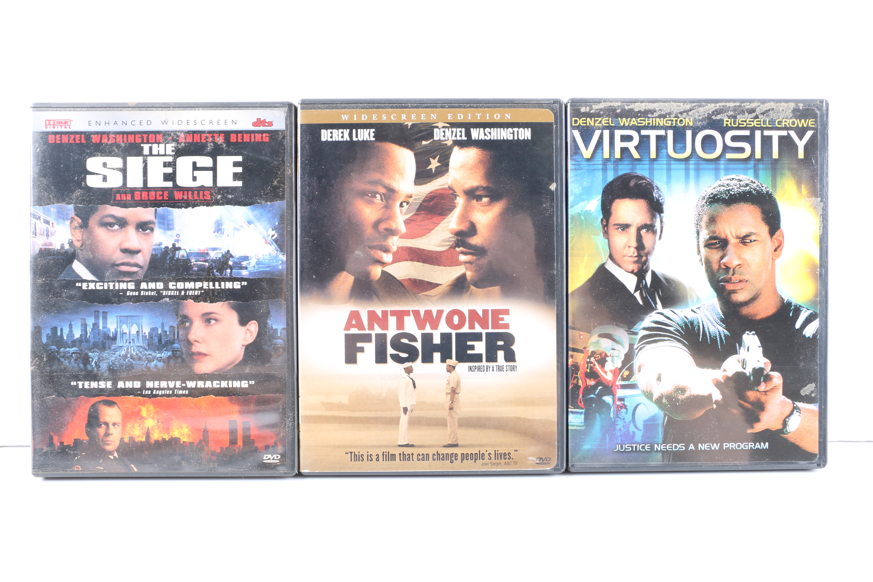 Denzel Washington Feature Films DVD Collection Including "Training Day"