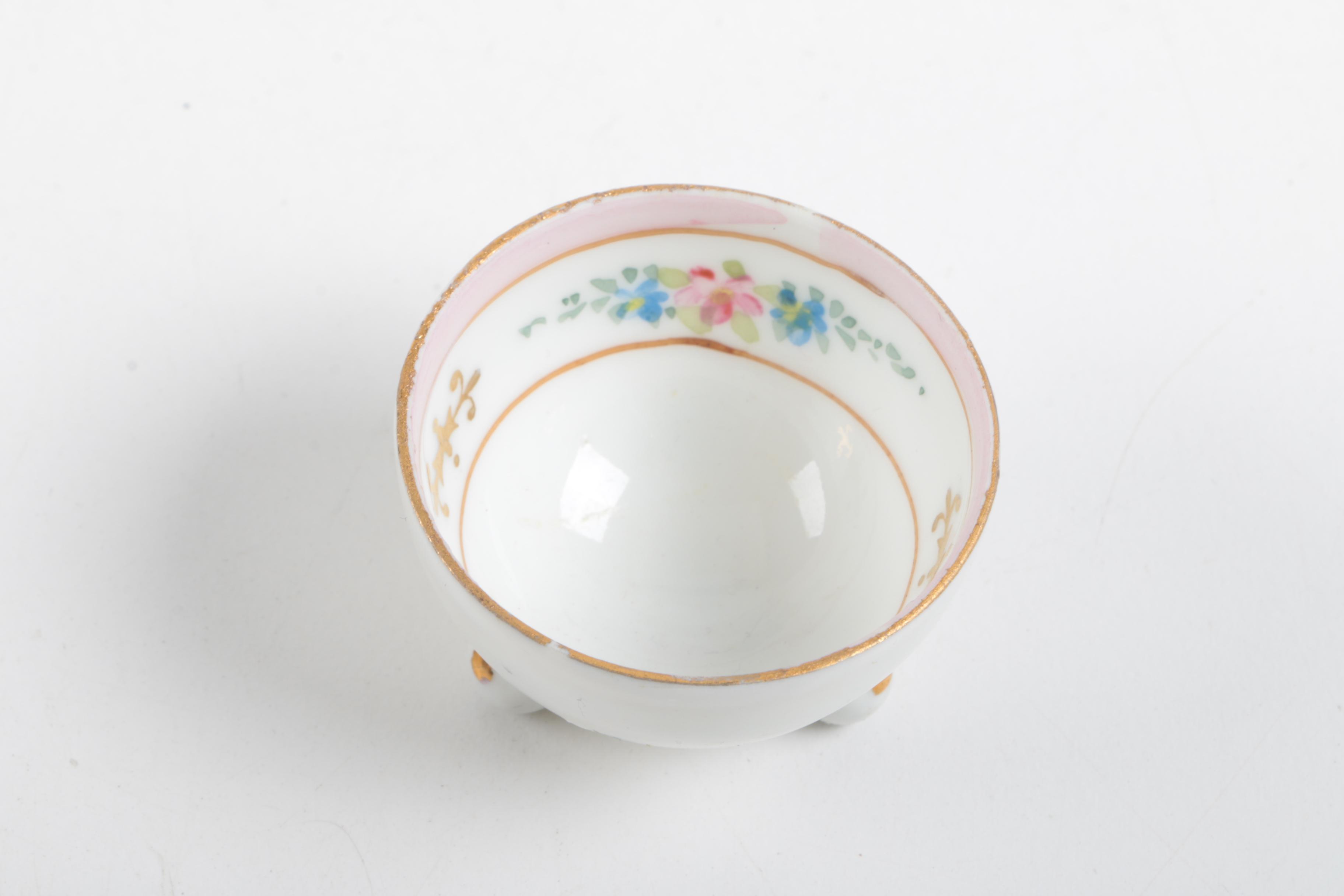 Vintage Hand Painted Nippon Porcelain Salt Cellars