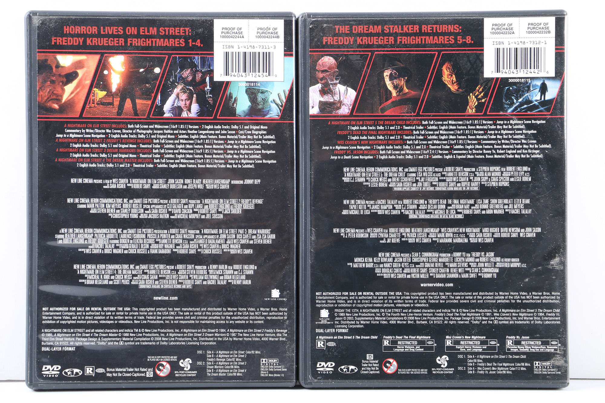 "A Nightmare On Elm Street" and "The Howling" DVD Collection