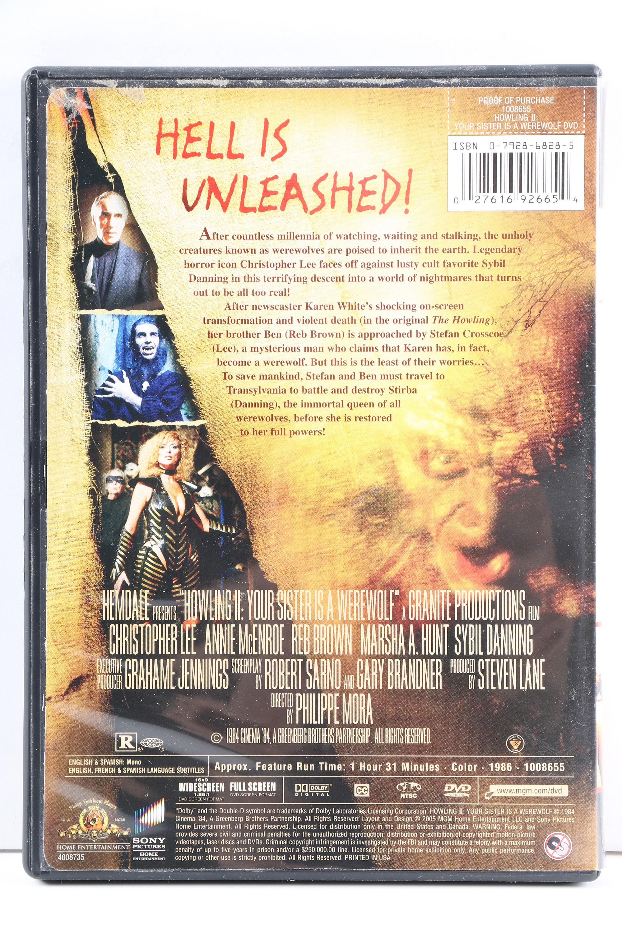 "A Nightmare On Elm Street" and "The Howling" DVD Collection