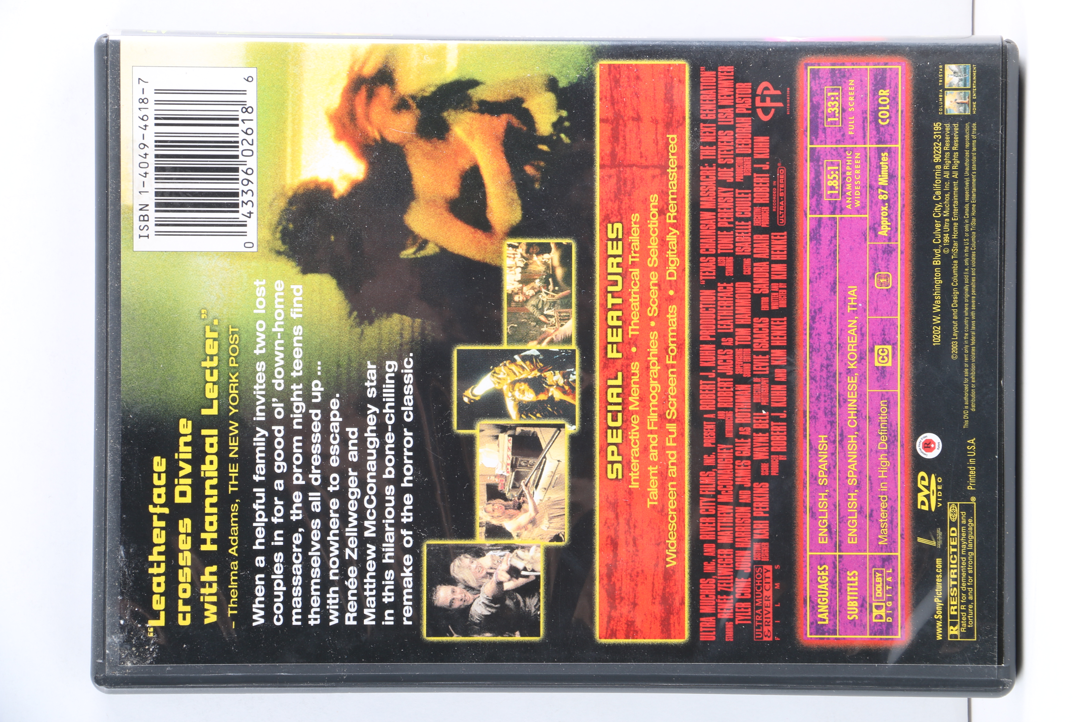 "Texas Chainsaw Massacre" Film Series DVD Collection