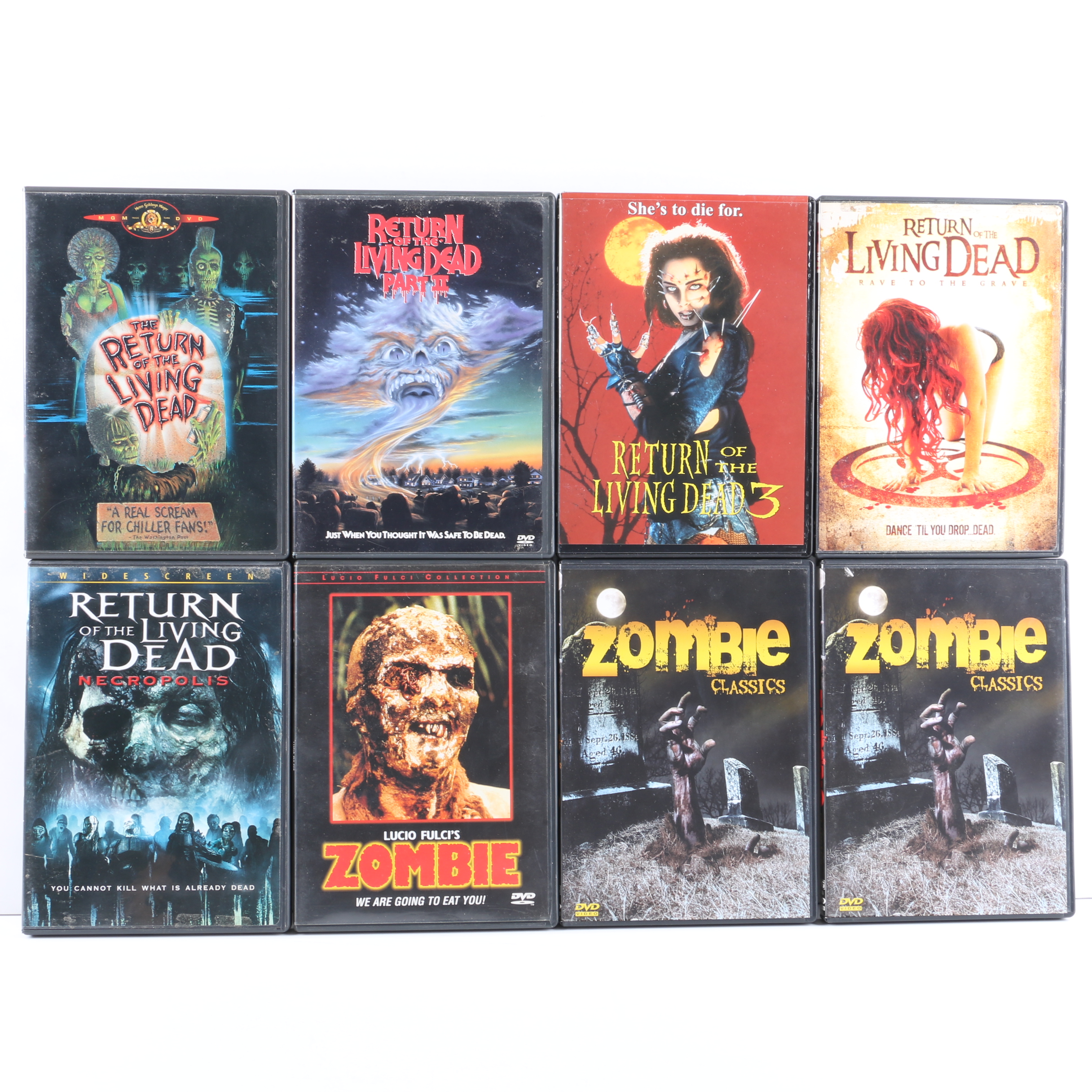 "Return of the Living Dead" And Zombie Related DVD Collection