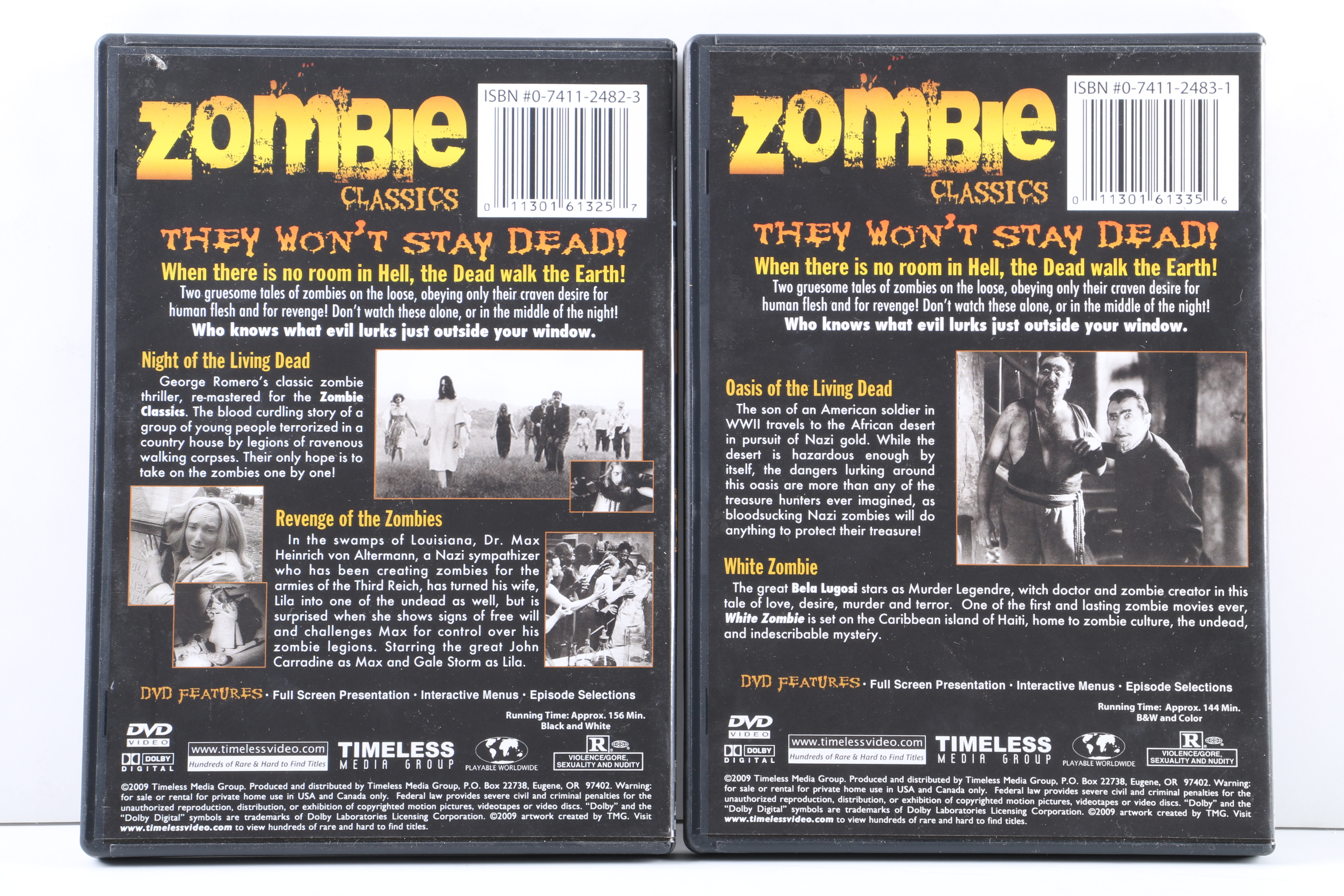 "Return of the Living Dead" And Zombie Related DVD Collection