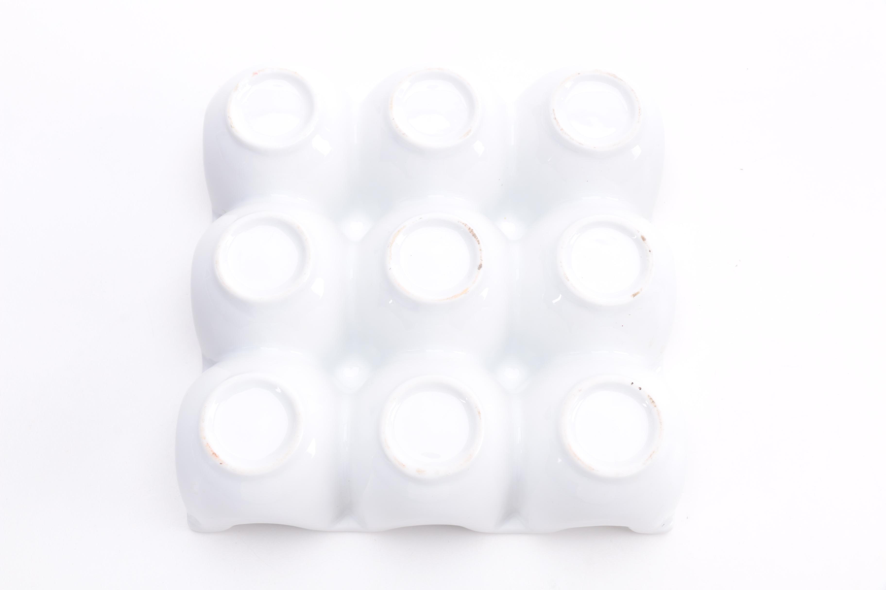 Otagiri Milk Pitcher 1981 and Porcelain Egg Tray